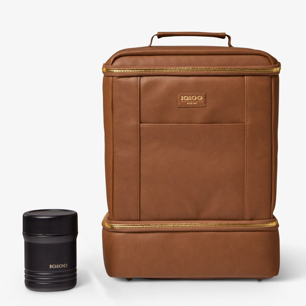 Igloo Luxe® Dual Compartment Backpack M3 - Cognac - Product View