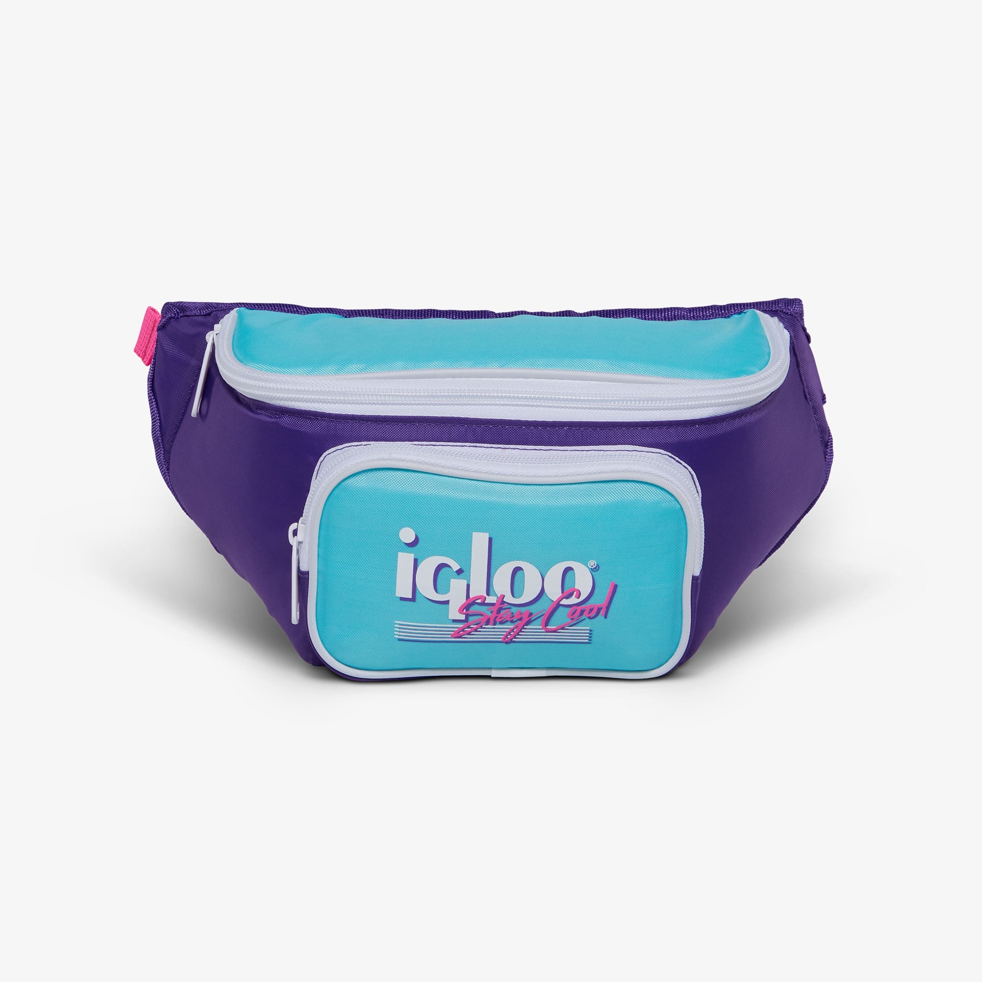 Retro Fanny Pack H8 - Purple - Front View