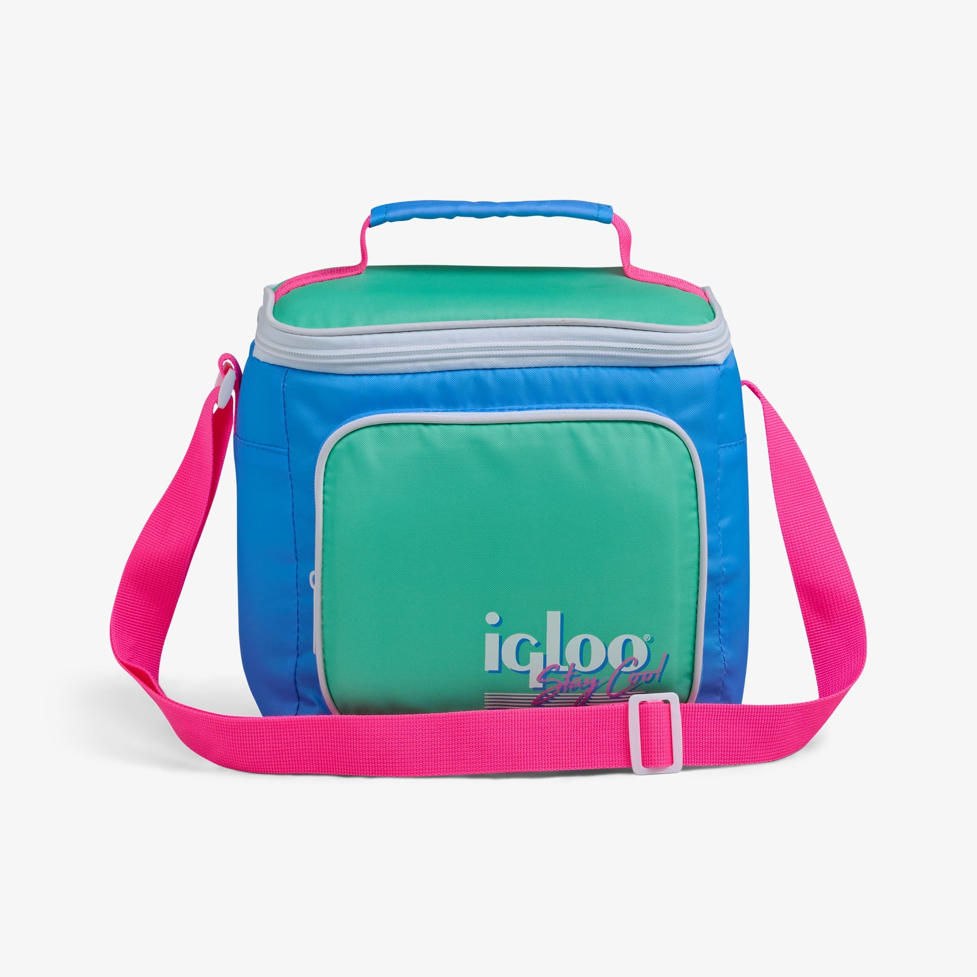 Retro Square Lunch Bag S4 - Carolina Blue - Front View
