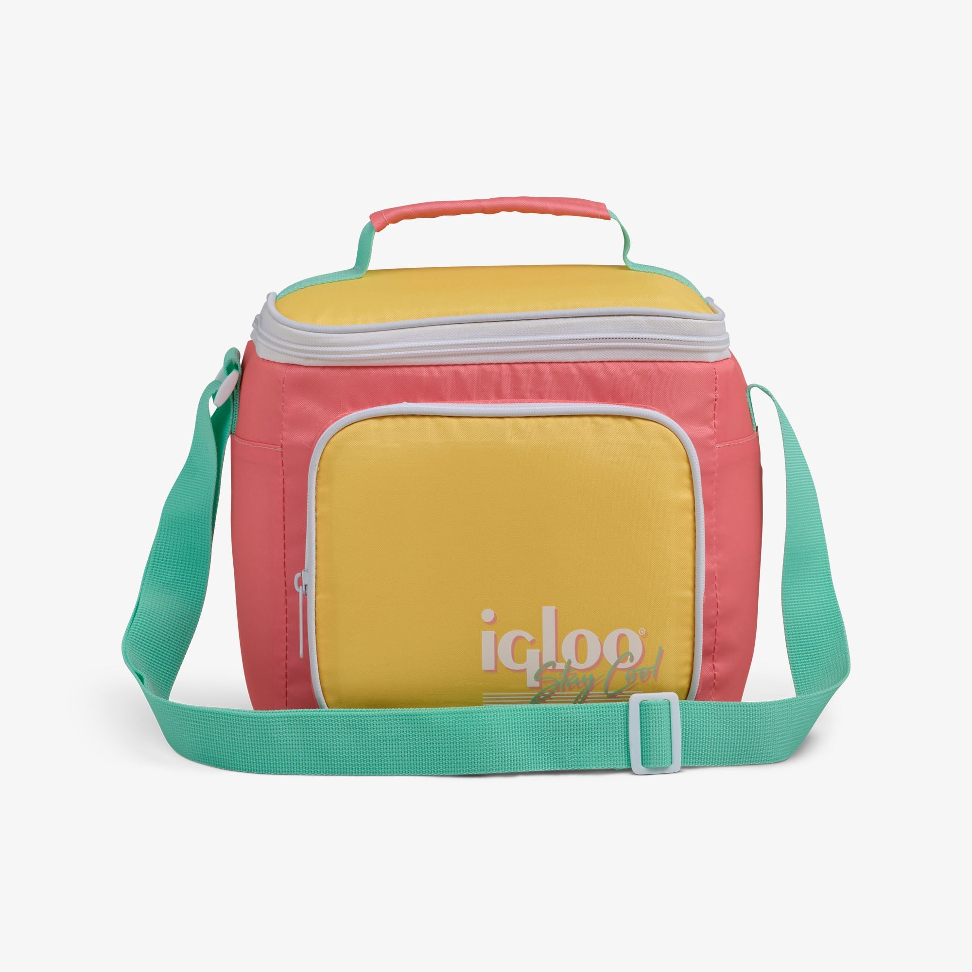 Retro Square Lunch Bag S4 - Flamingo - Front View