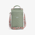 Floral MaxCold® DUO Vertical Crossbody Cooler Bag Y0 - Sage - Front View