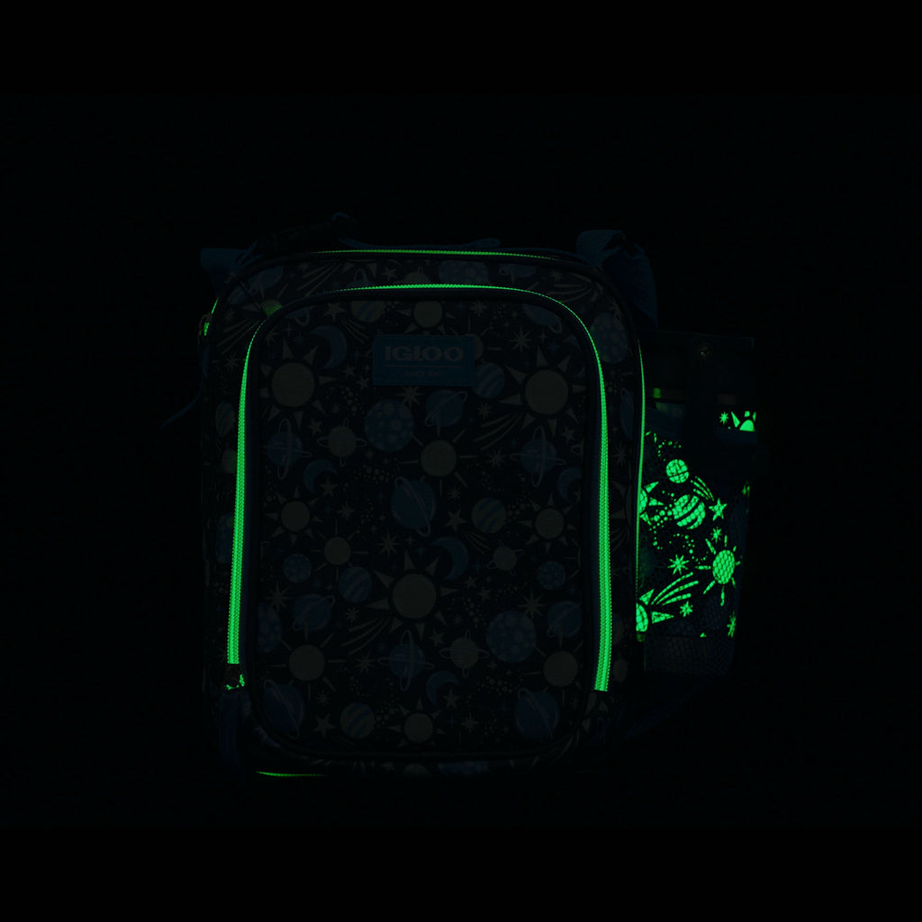 Kids Lunch Glow Vertical Cooler + Bento Box R2 - Cosmic Glow - Product View
