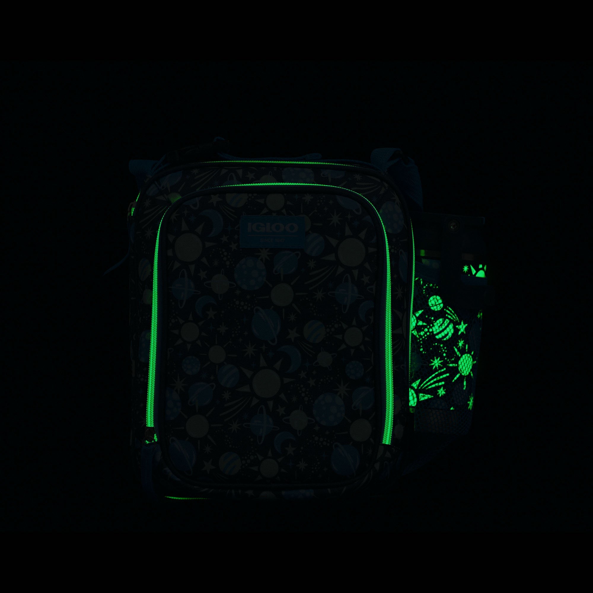 Kids Lunch Glow Vertical Cooler + Bento Box R2 - Cosmic Glow - Product View