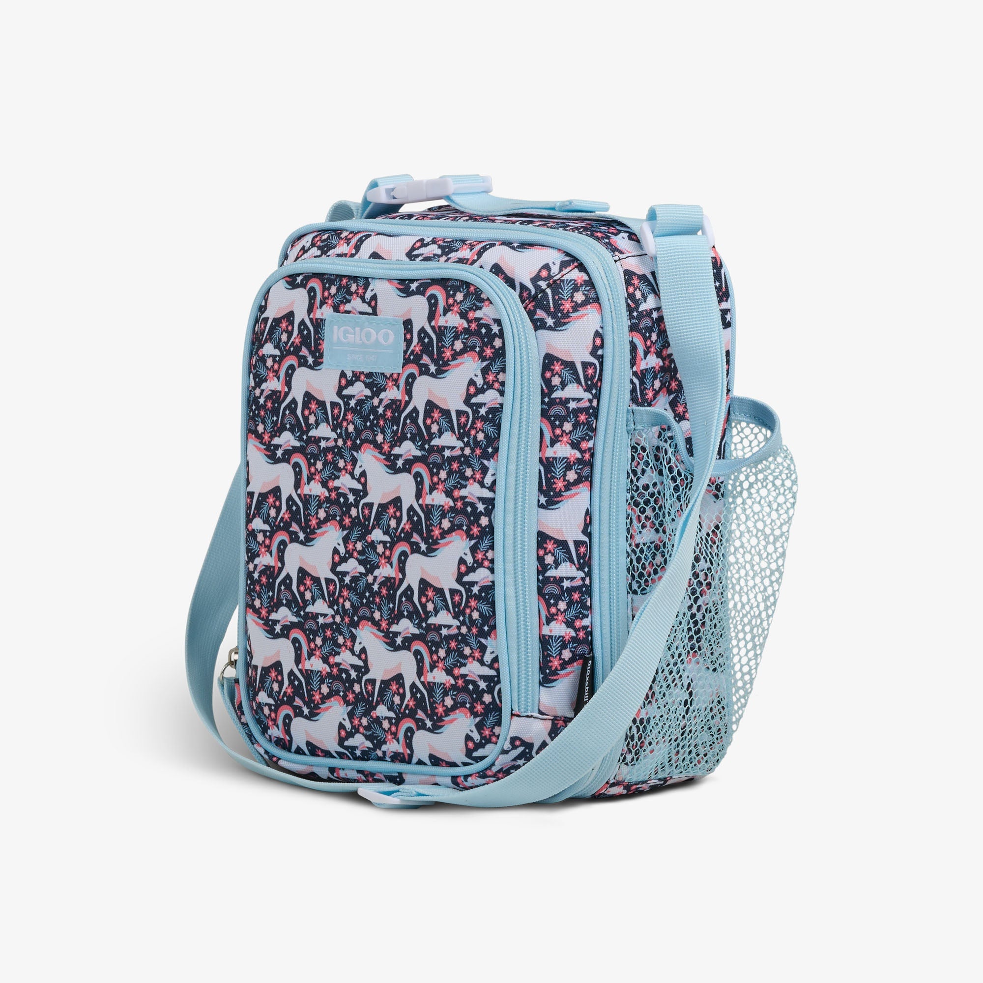 Kids Lunch Vertical Cooler + Bento Box X0 - Unicorns - Product View