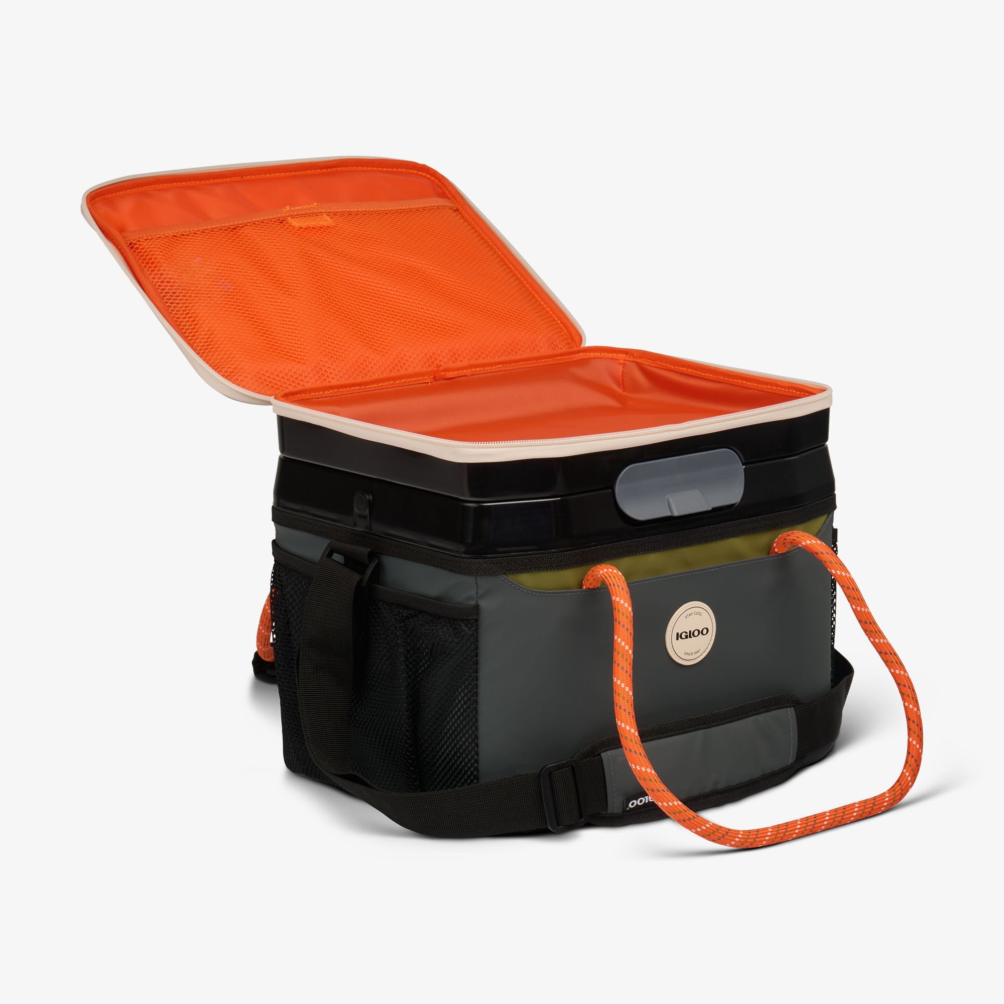 Summit Cool Fusion 18-Can Cooler Bag C9 - Tactical Gray - Open View