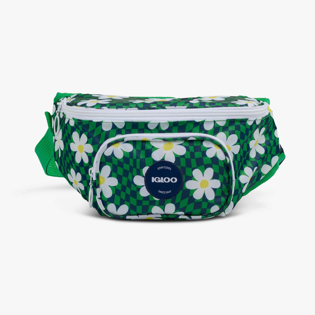 Retro Fanny Pack H8 - Psychedelic Daisy - Front View