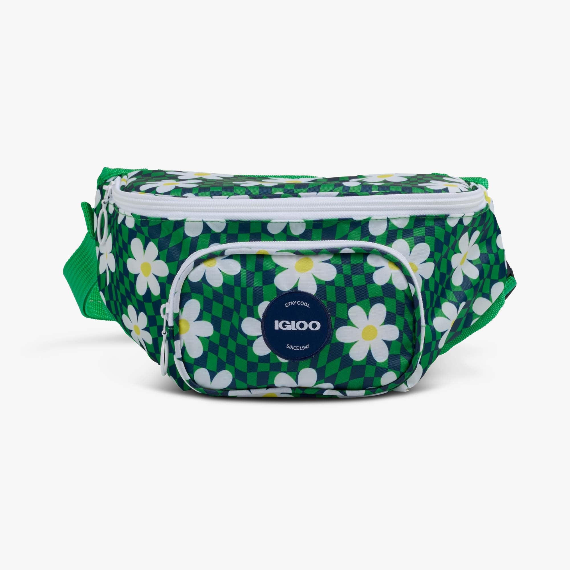 Retro Fanny Pack H8 - Psychedelic Daisy - Front View