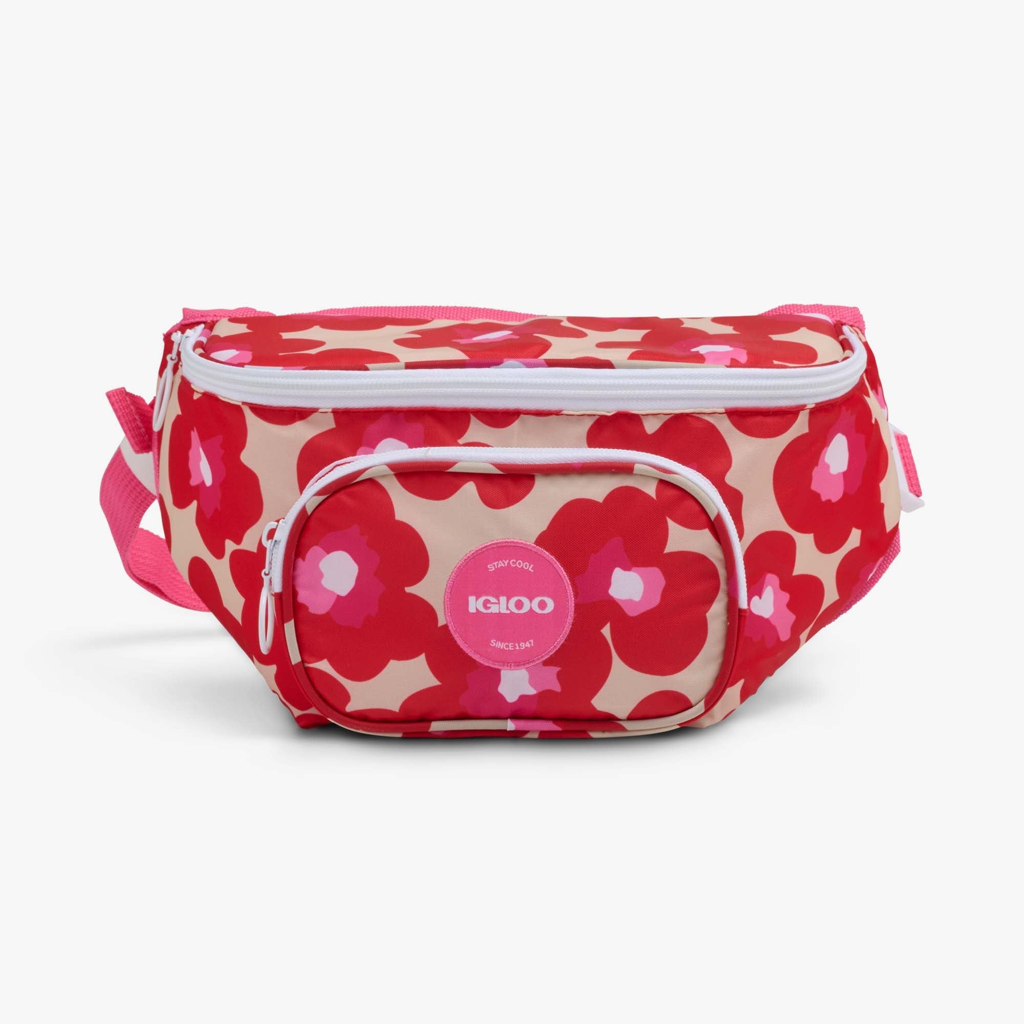 Retro Fanny Pack H8 - Mod Floral - Front View