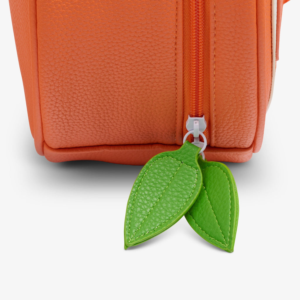 Citrus Crossbody Cooler Bag L8 - Orange - Zipper View