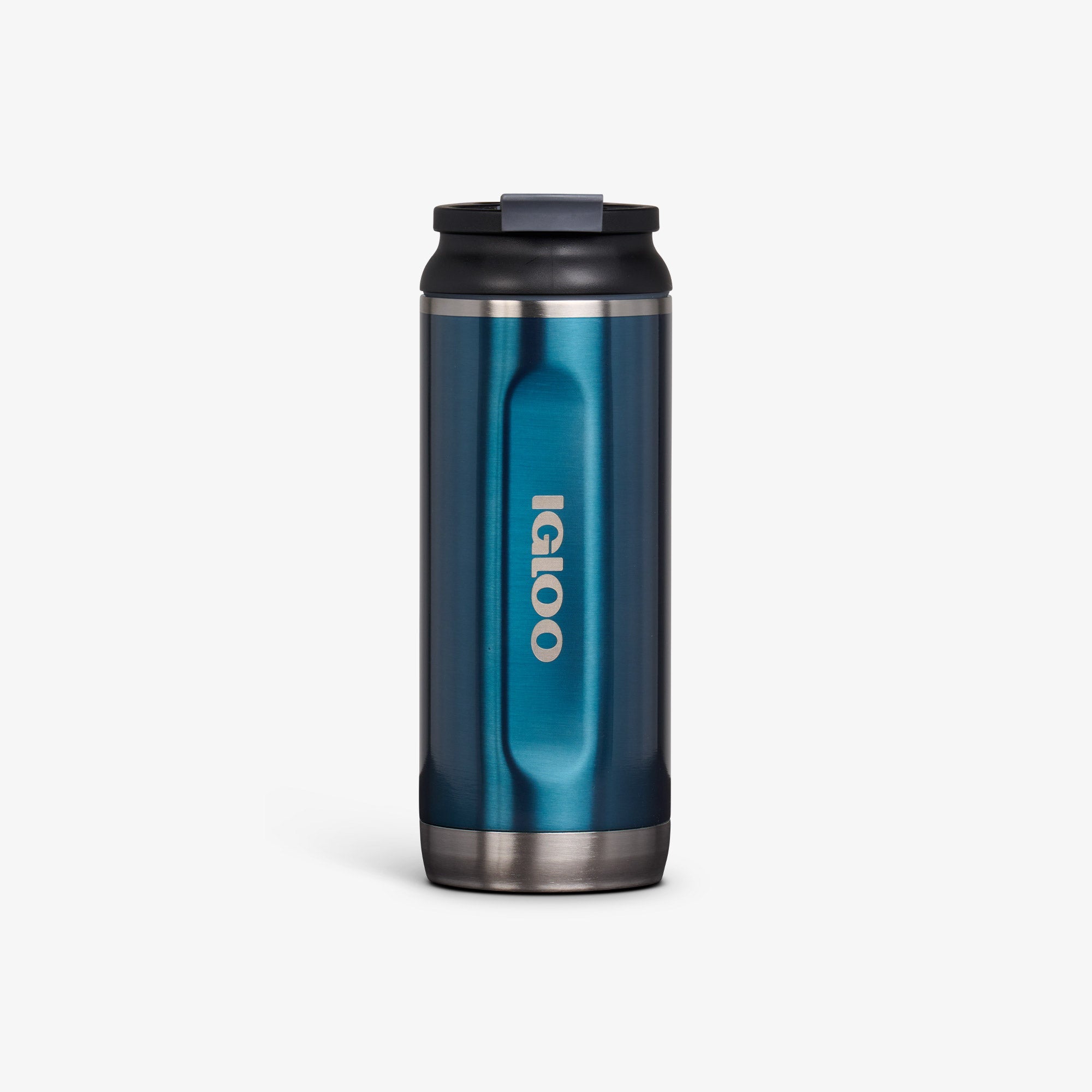 16 Oz Flip ‘n’ Sip Tumbler L9 - Gloss Modern Blue - Front View
