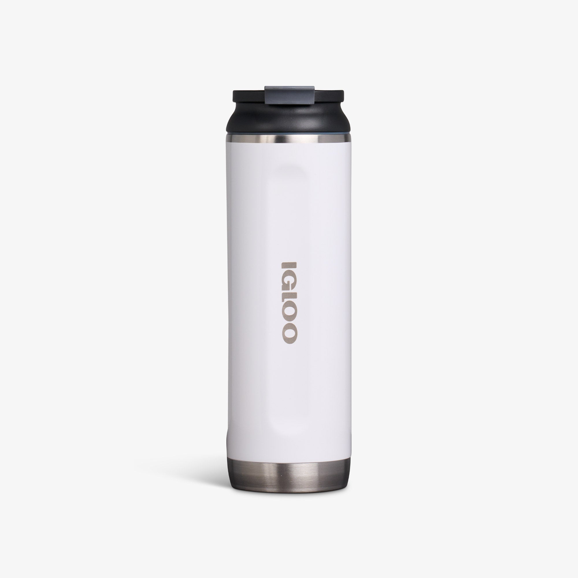 20 Oz Flip ‘n’ Sip Tumbler B8 - Gloss White - Front View