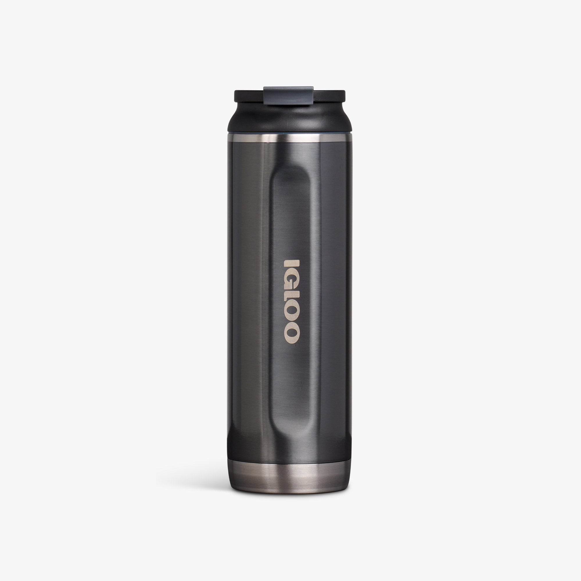 20 Oz Flip ‘n’ Sip Tumbler B8 - Gloss Carbonite - Front View