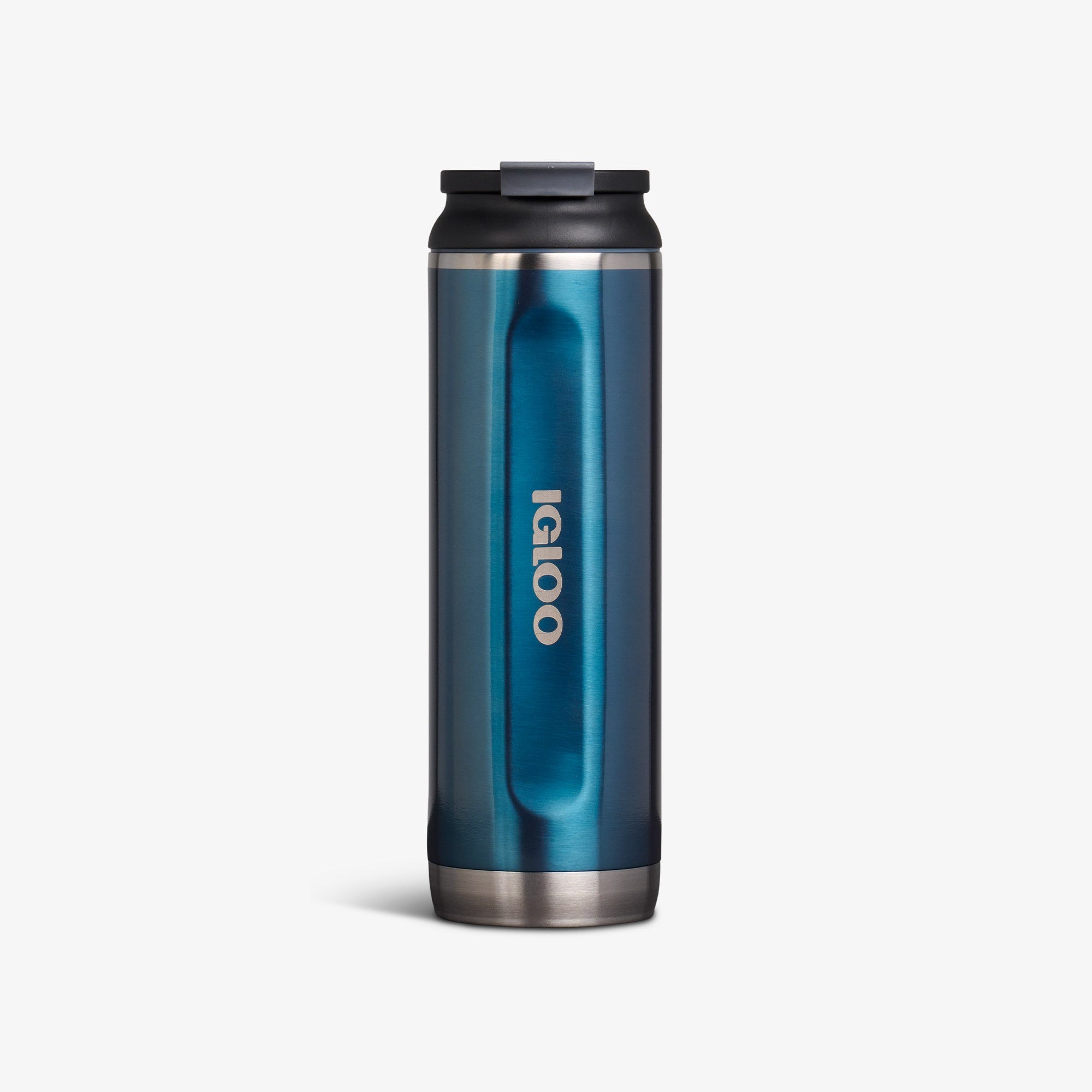 20 Oz Flip ‘n’ Sip Tumbler B8 - Gloss Modern Blue - Front View