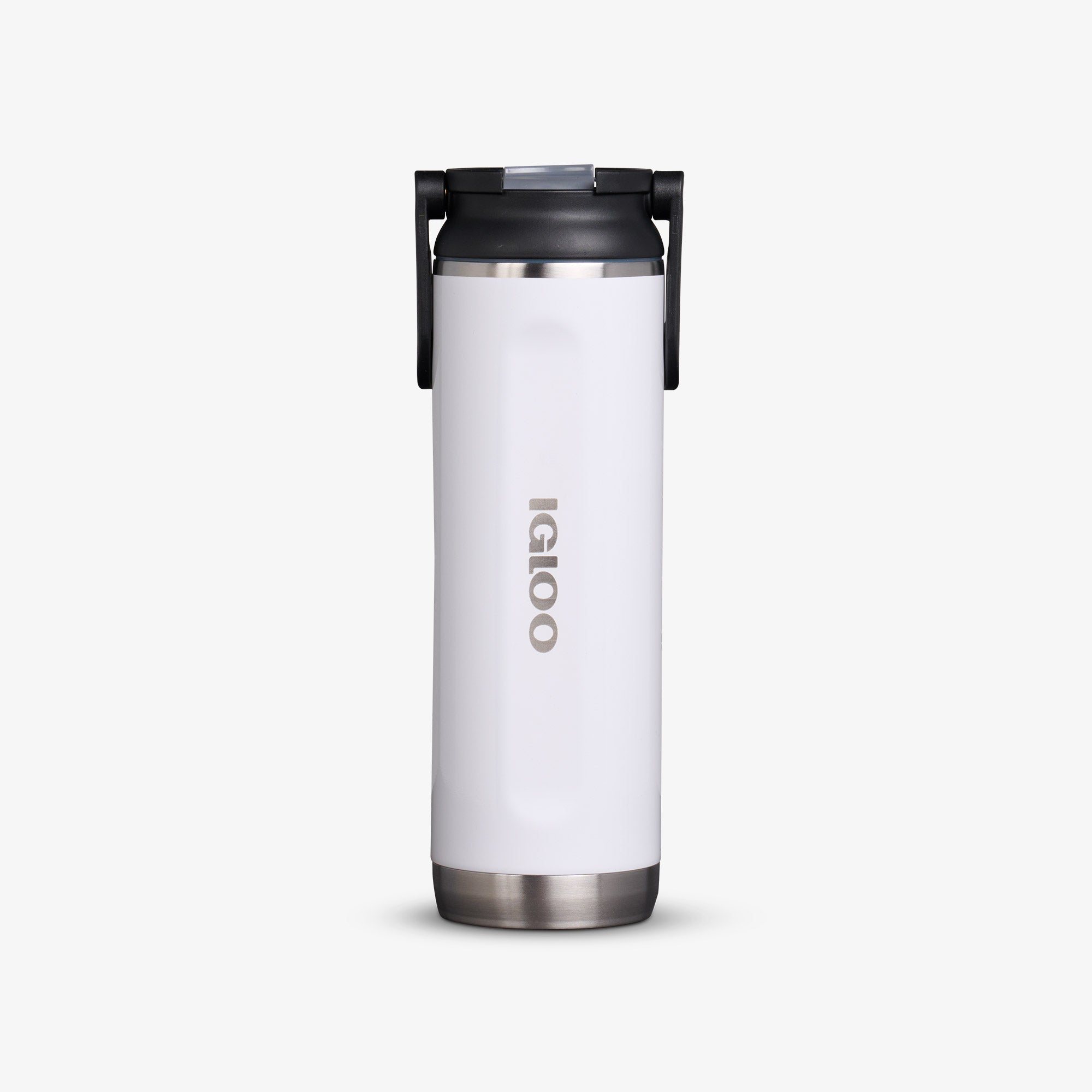 20 Oz Sport Sipper Bottle V9 - Gloss White - Front View