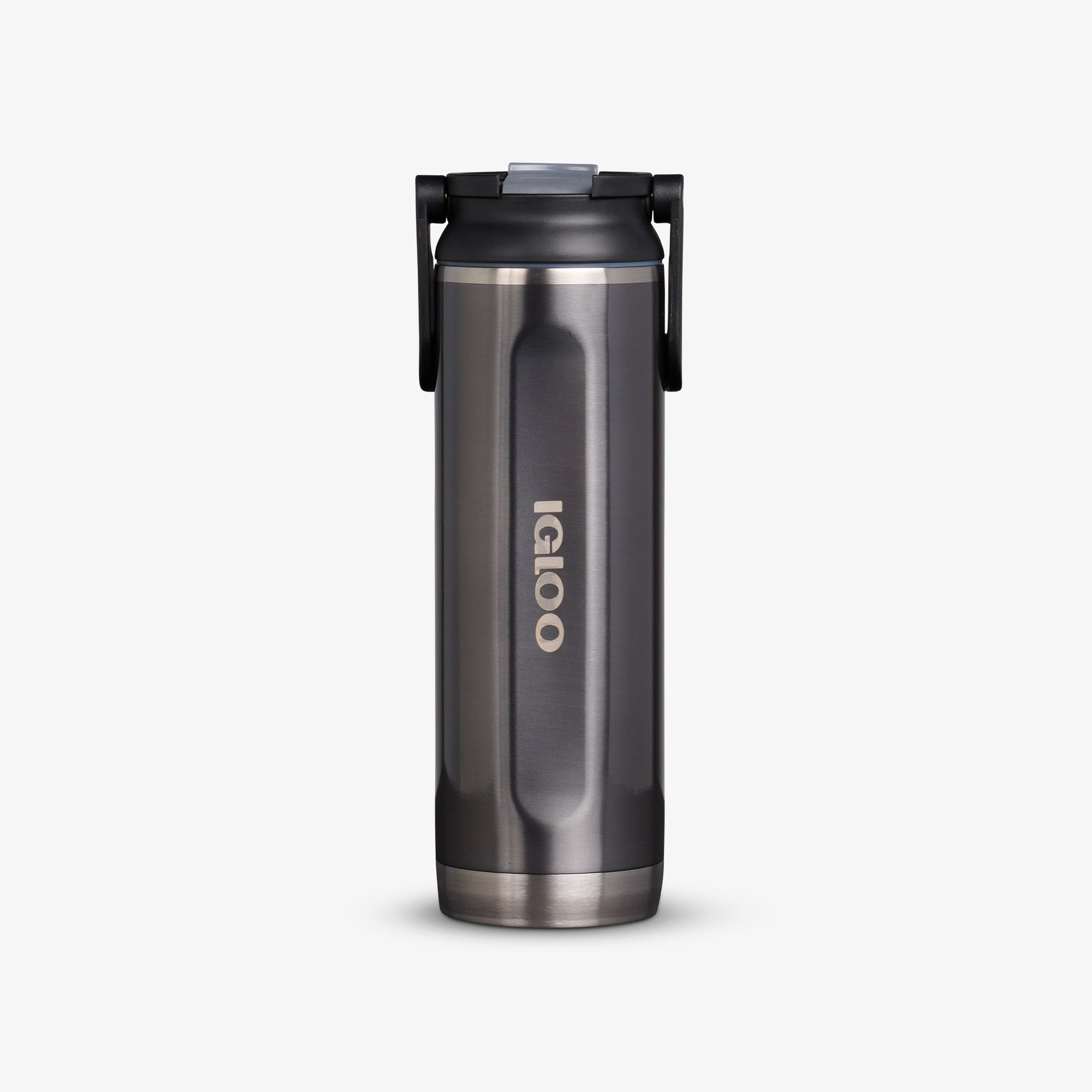 20 Oz Sport Sipper Bottle V9 - Gloss Carbonite - Front View