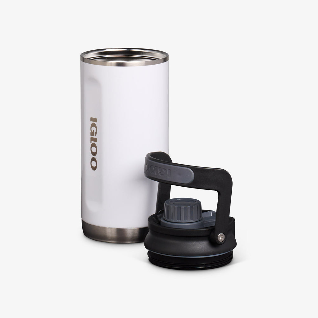 36 Oz Twist ‘n’ Chug Bottle B3 - Gloss White - Open View