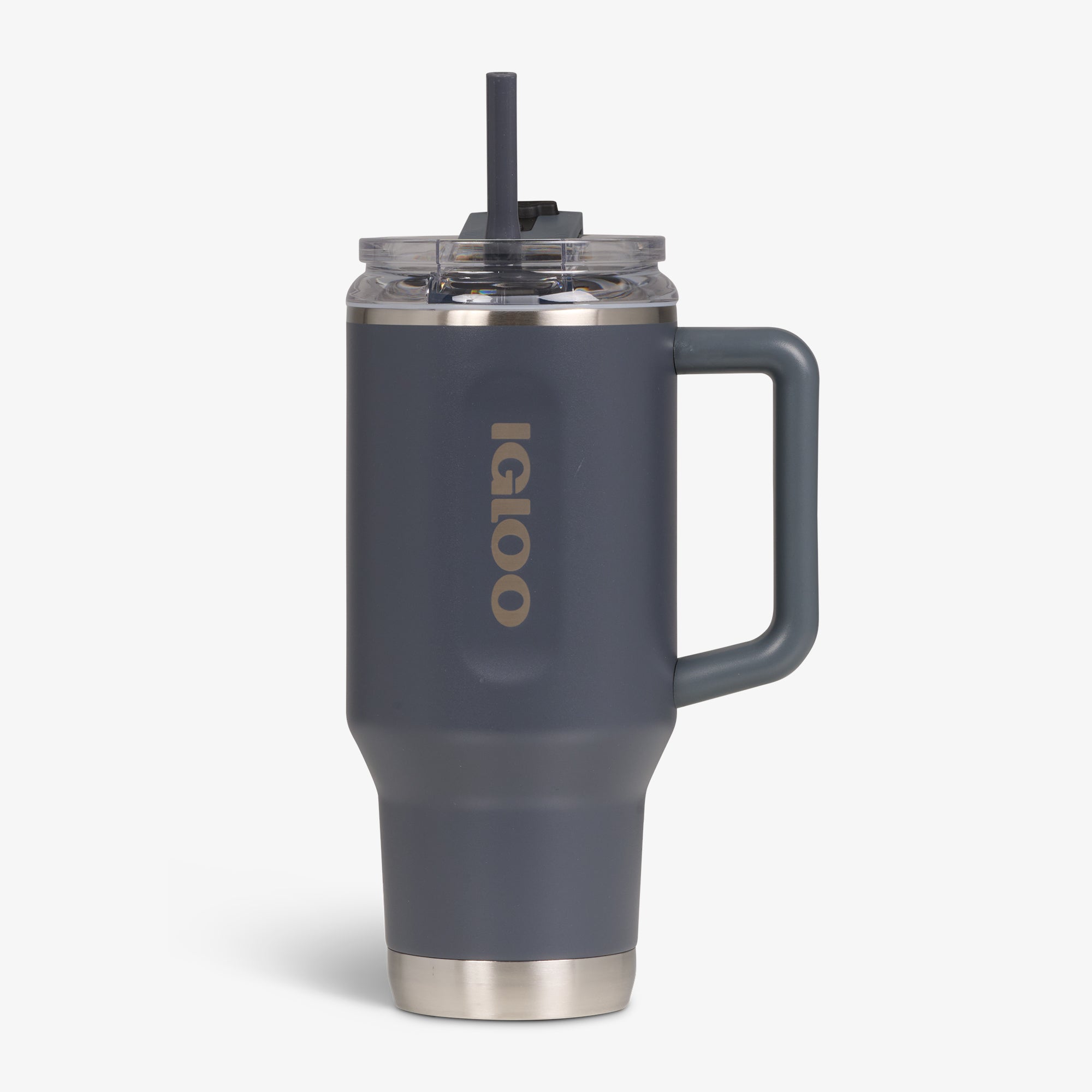 32 Oz Flip ‘n’ Sip Travel Mug C6 - Carbonite - Carbonite - Custom - Strap View