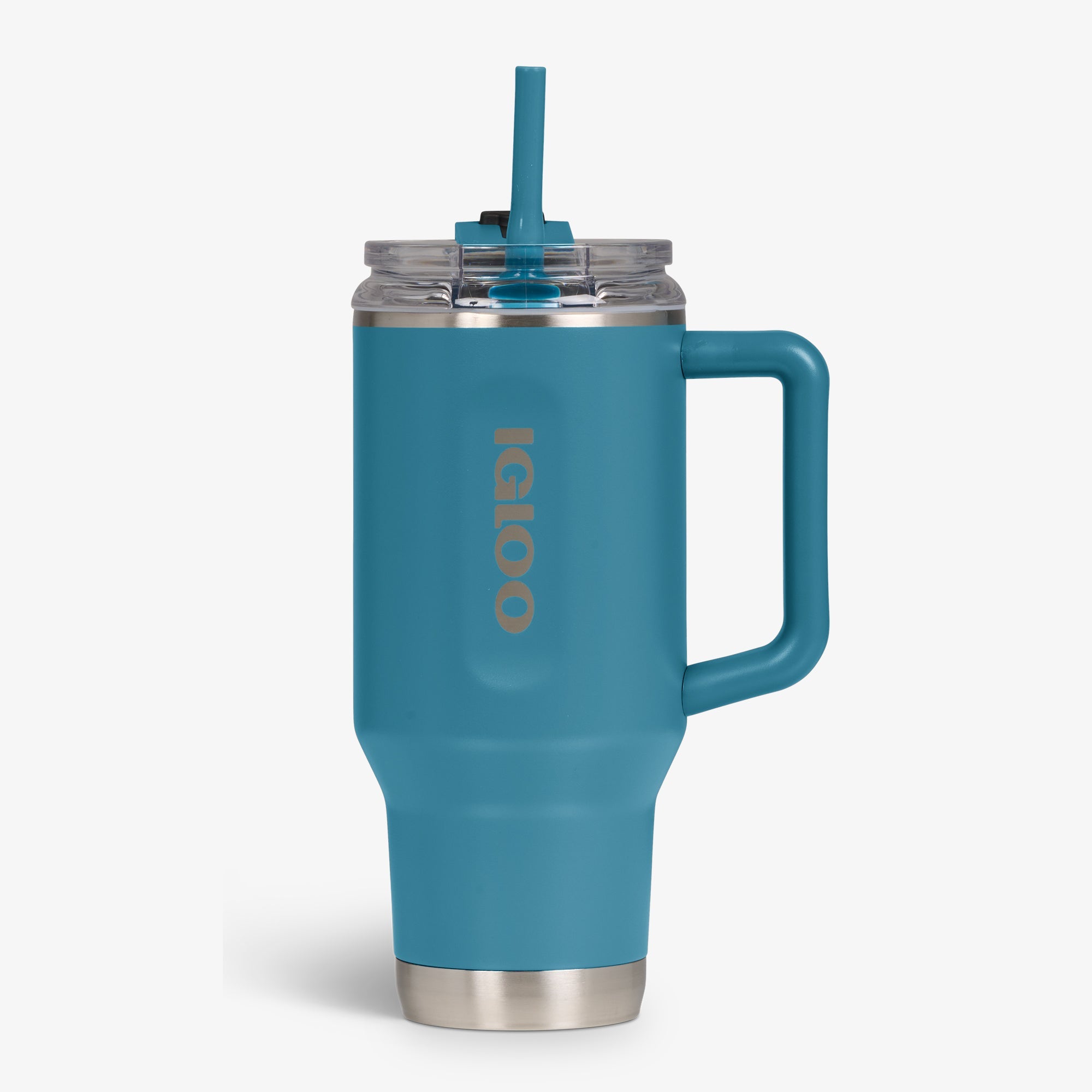 32 Oz Flip ‘n’ Sip Travel Mug C6 - Modern Blue - Strap View
