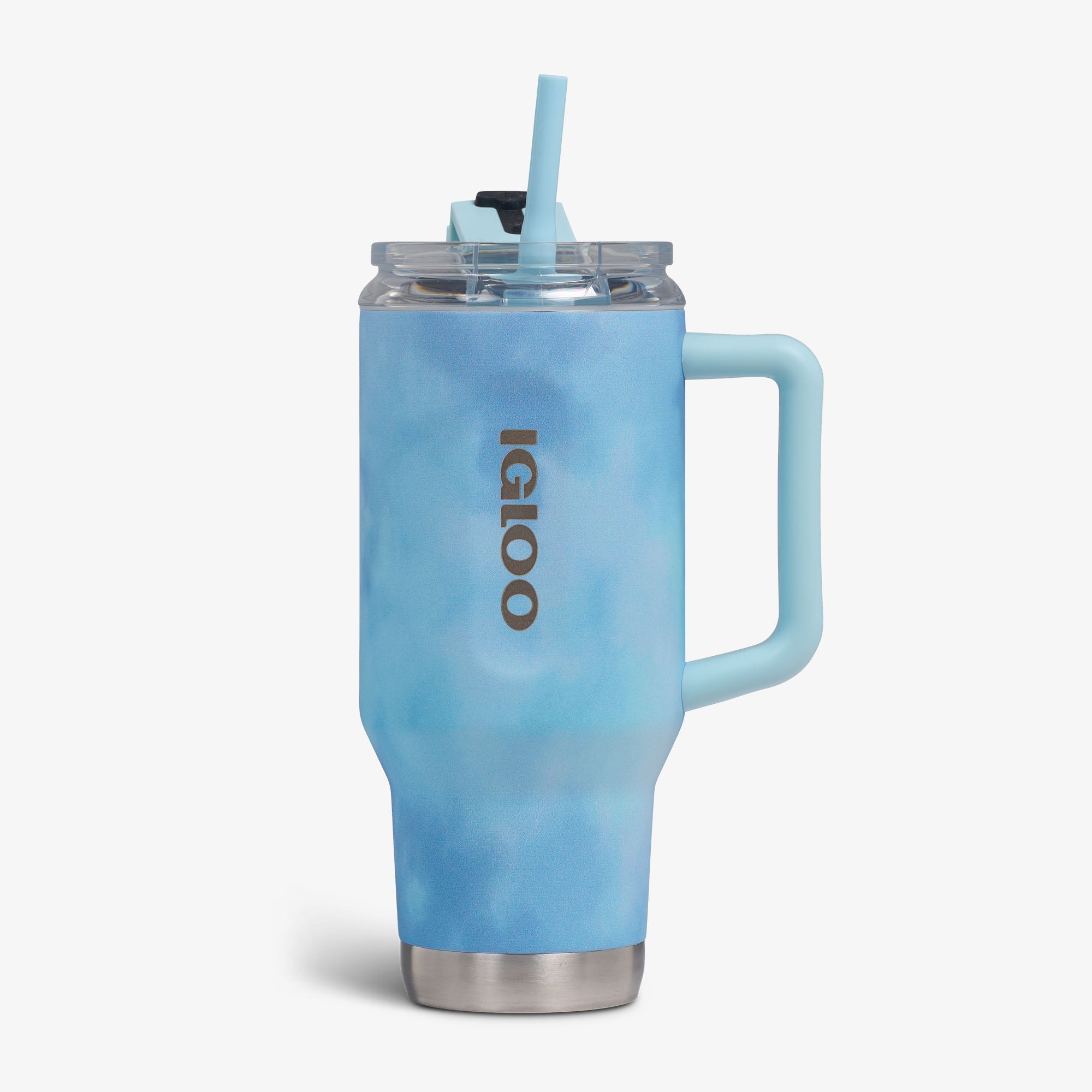32 Oz Flip ‘n’ Sip Travel Mug C6 - Cloud Powder Blue - Front View