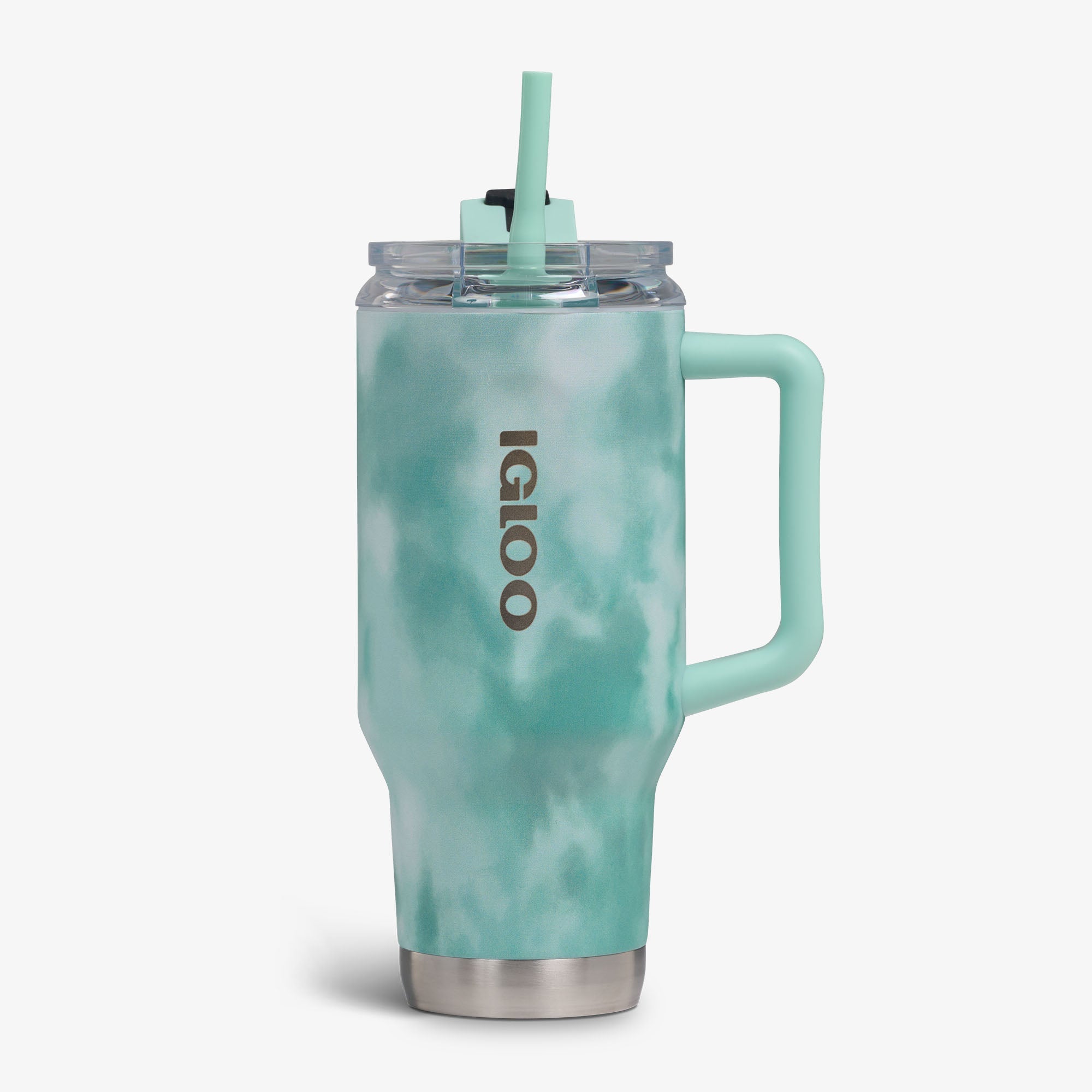 32 Oz Flip ‘n’ Sip Travel Mug C6 - Cloud Seafoam - Front View