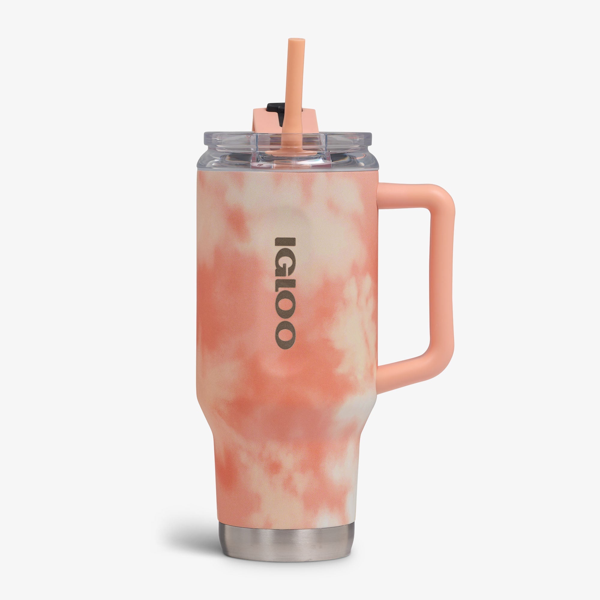 32 Oz Flip ‘n’ Sip Travel Mug C6 - Cloud Apricot - Front View