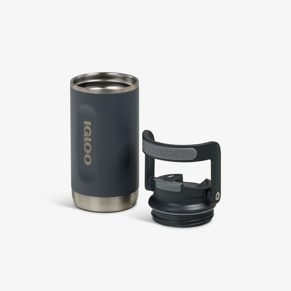 12 Oz Flip ‘n’ Sip Tumbler C7 - Carbonite - Open View