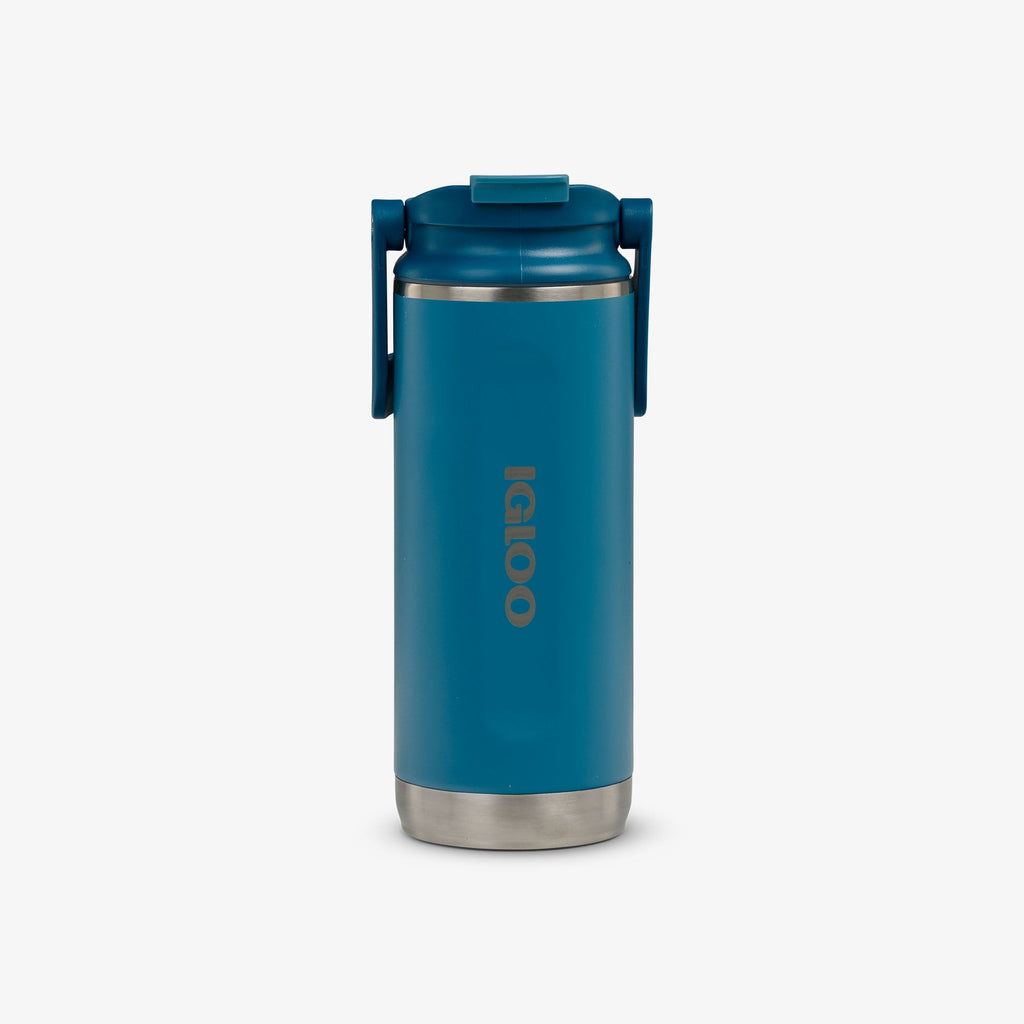 16 Oz Flip ‘n’ Sip Tumbler L9 - Modern Blue - Front View