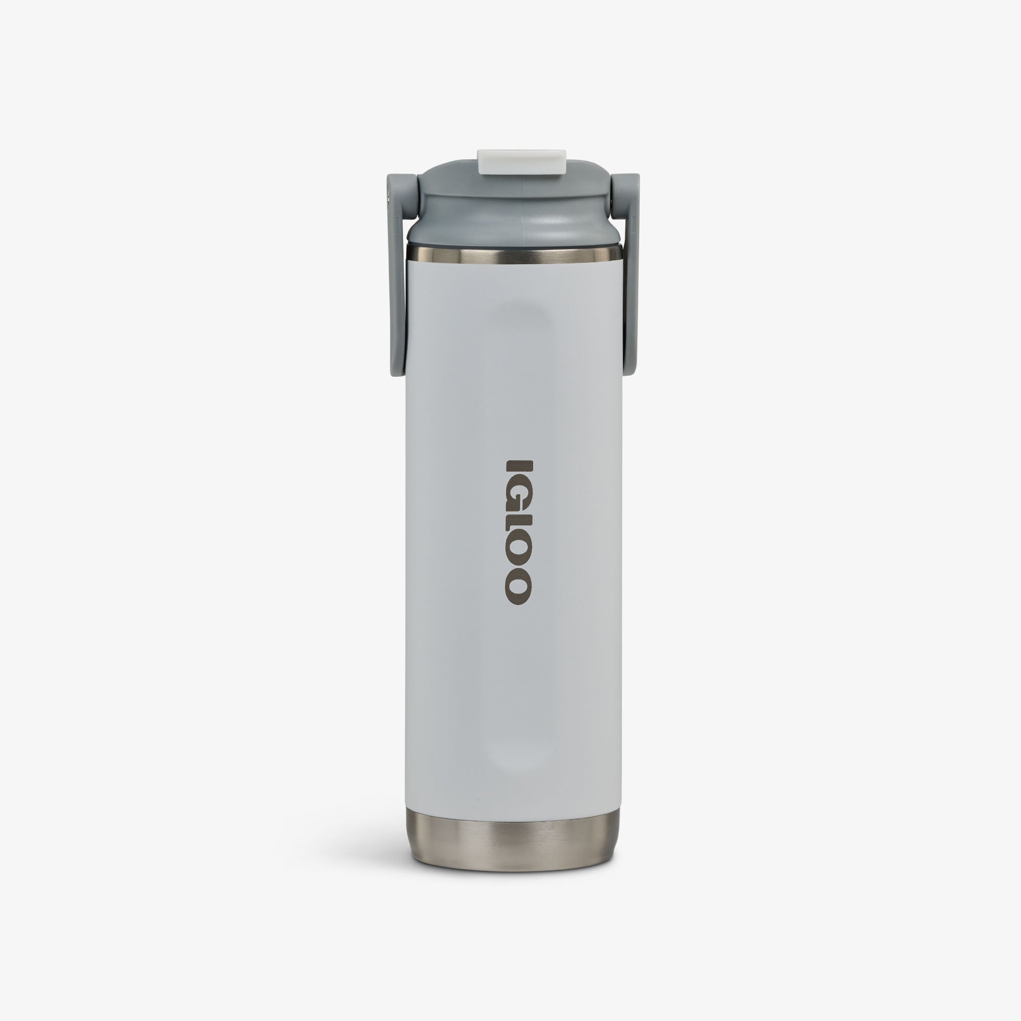 20 Oz Flip ‘n’ Sip Tumbler B8 - White - Front View