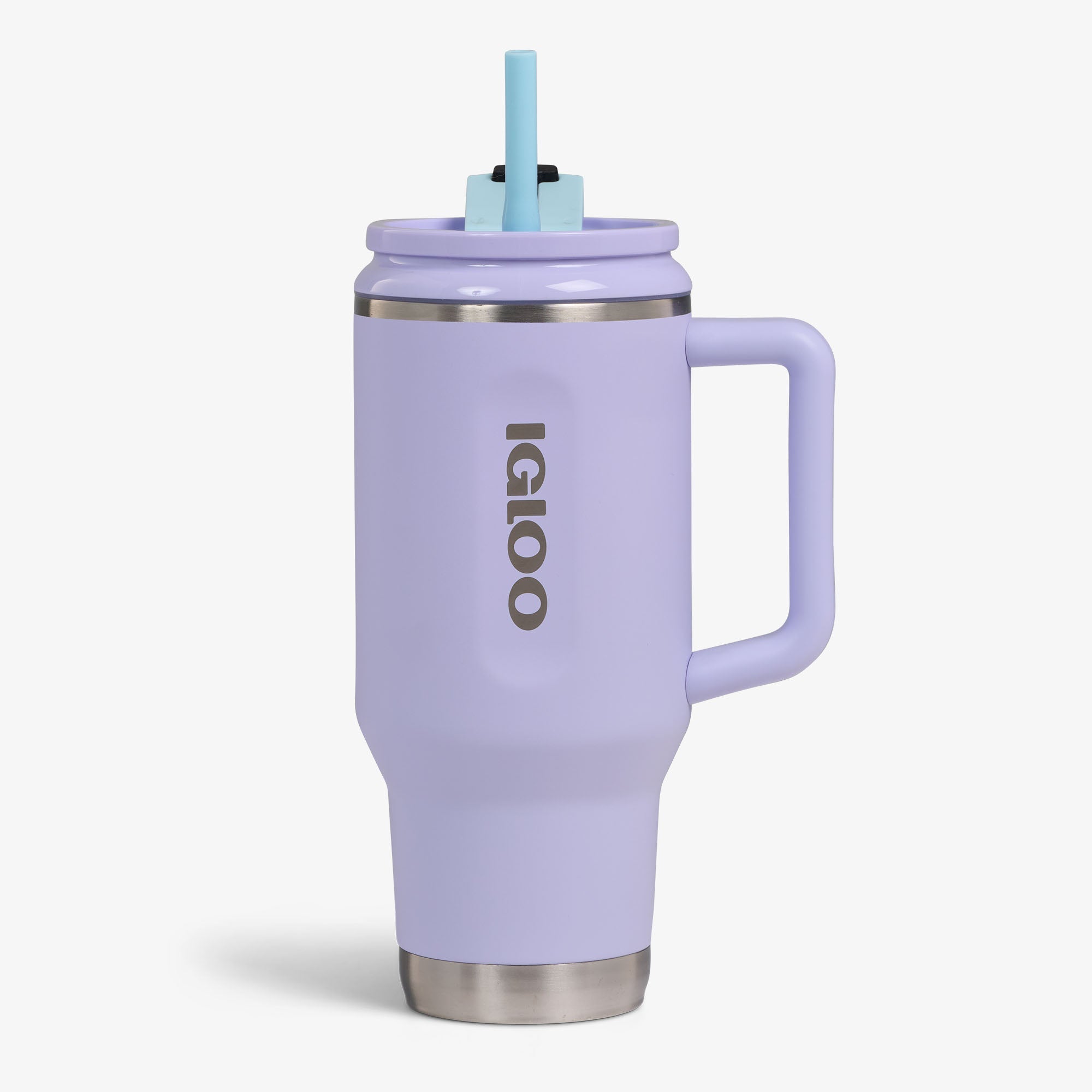 32 Oz Flip ‘n’ Sip Travel Mug C6 - Lilac Breeze - Lilac Breeze - Custom - Strap View