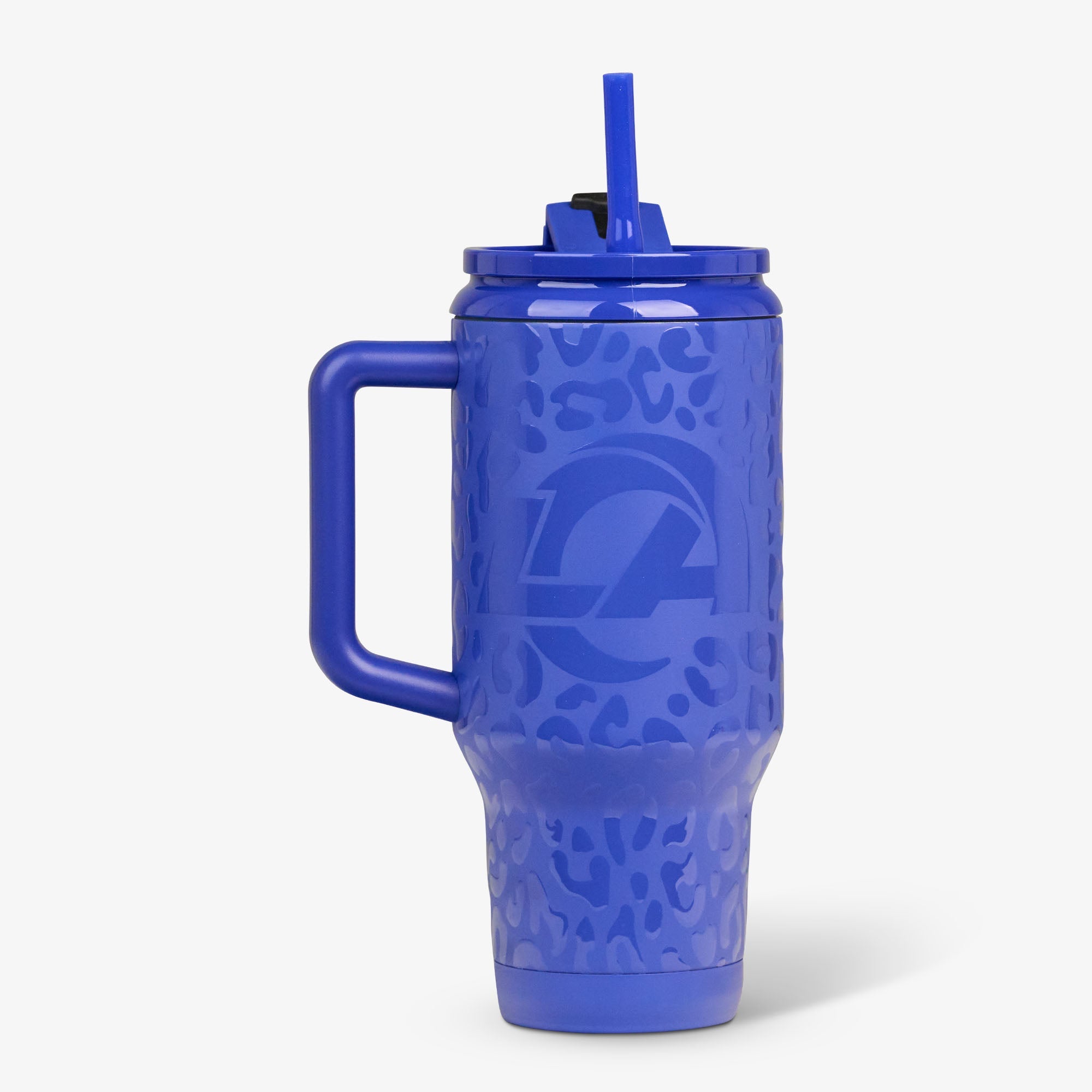 NFL 32 Oz Leopard Flip ‘n’ Sip Travel Mug G6 - Rams - Product View