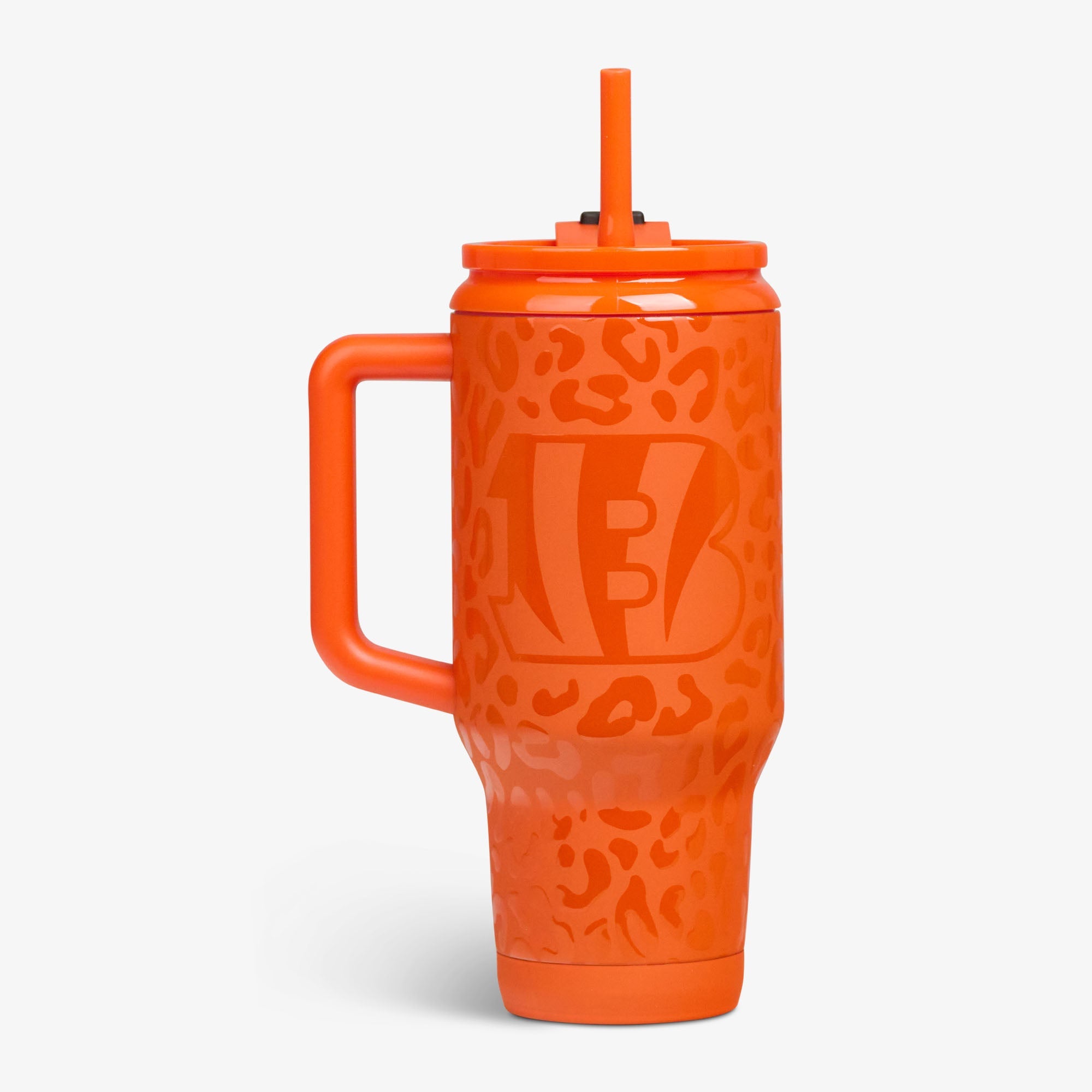 NFL 32 Oz Leopard Flip ‘n’ Sip Travel Mug G6 - Bengals - Product View
