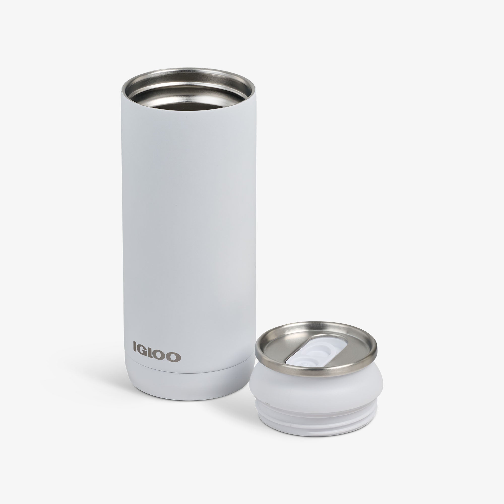 16 Oz Can H9 - White - Open View