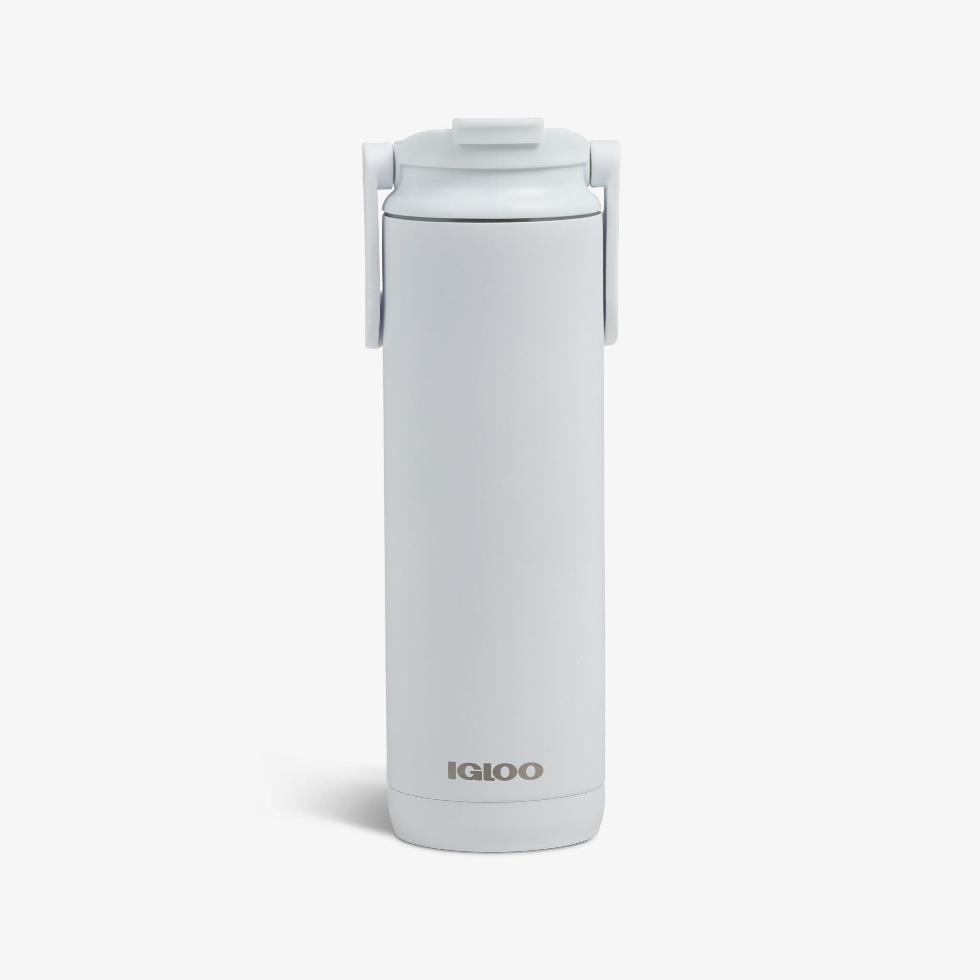 20 Oz Flip ‘n’ Sip Tumbler B8 - White - Custom - Front View