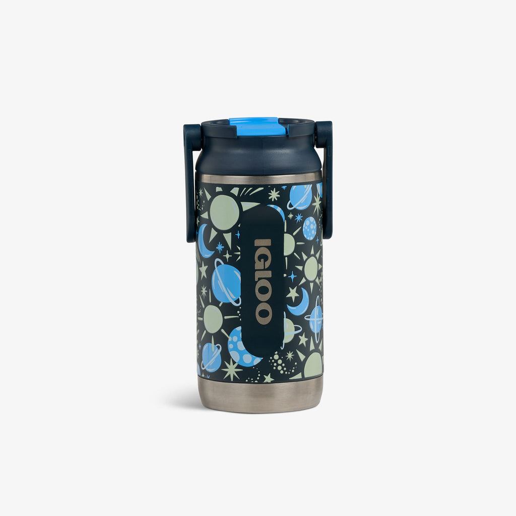 Kids Lunch Glow 12 Oz Sipper Bottle C1 - Cosmic Glow - Front View