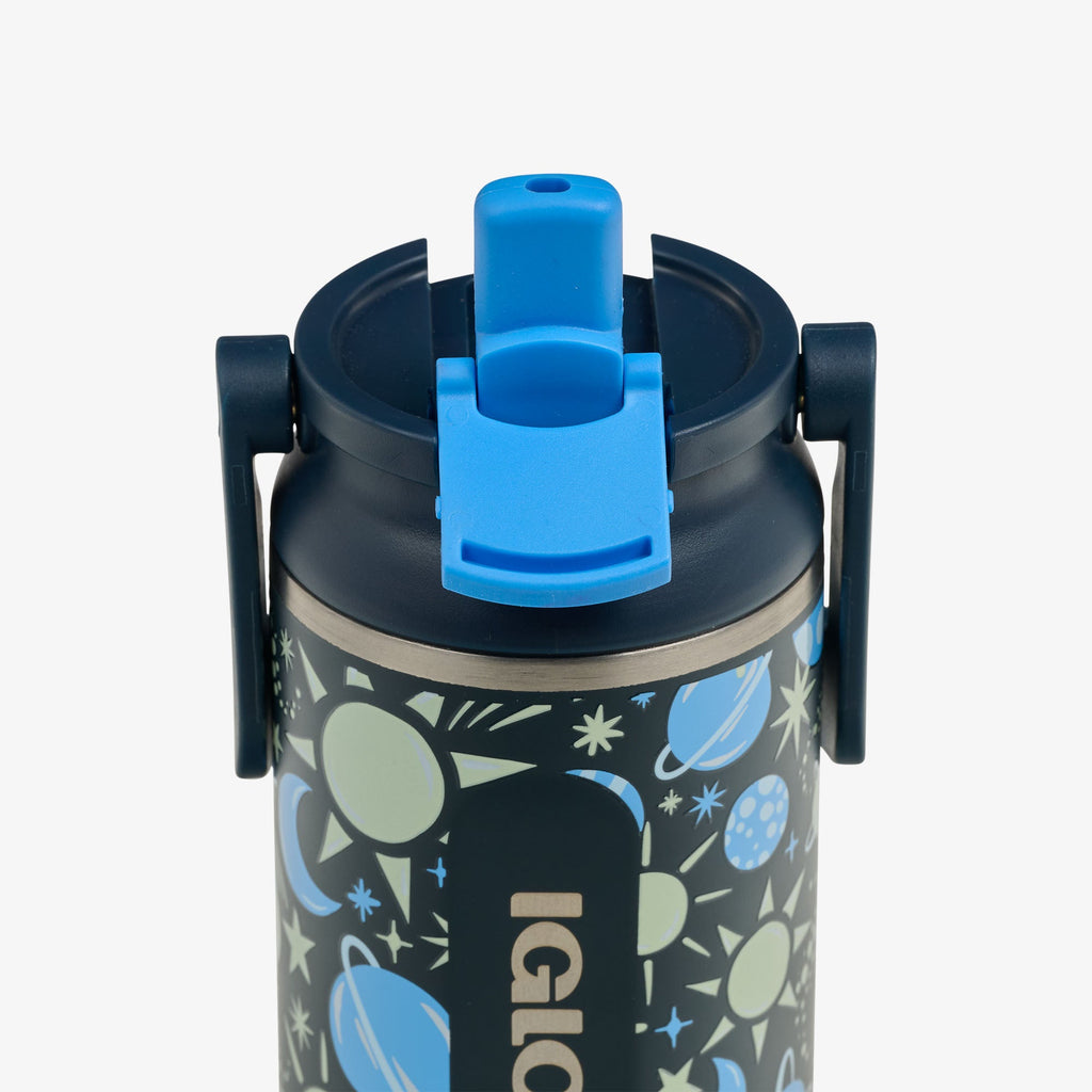 Kids Lunch Glow 12 Oz Sipper Bottle C1 - Cosmic Glow - Product View