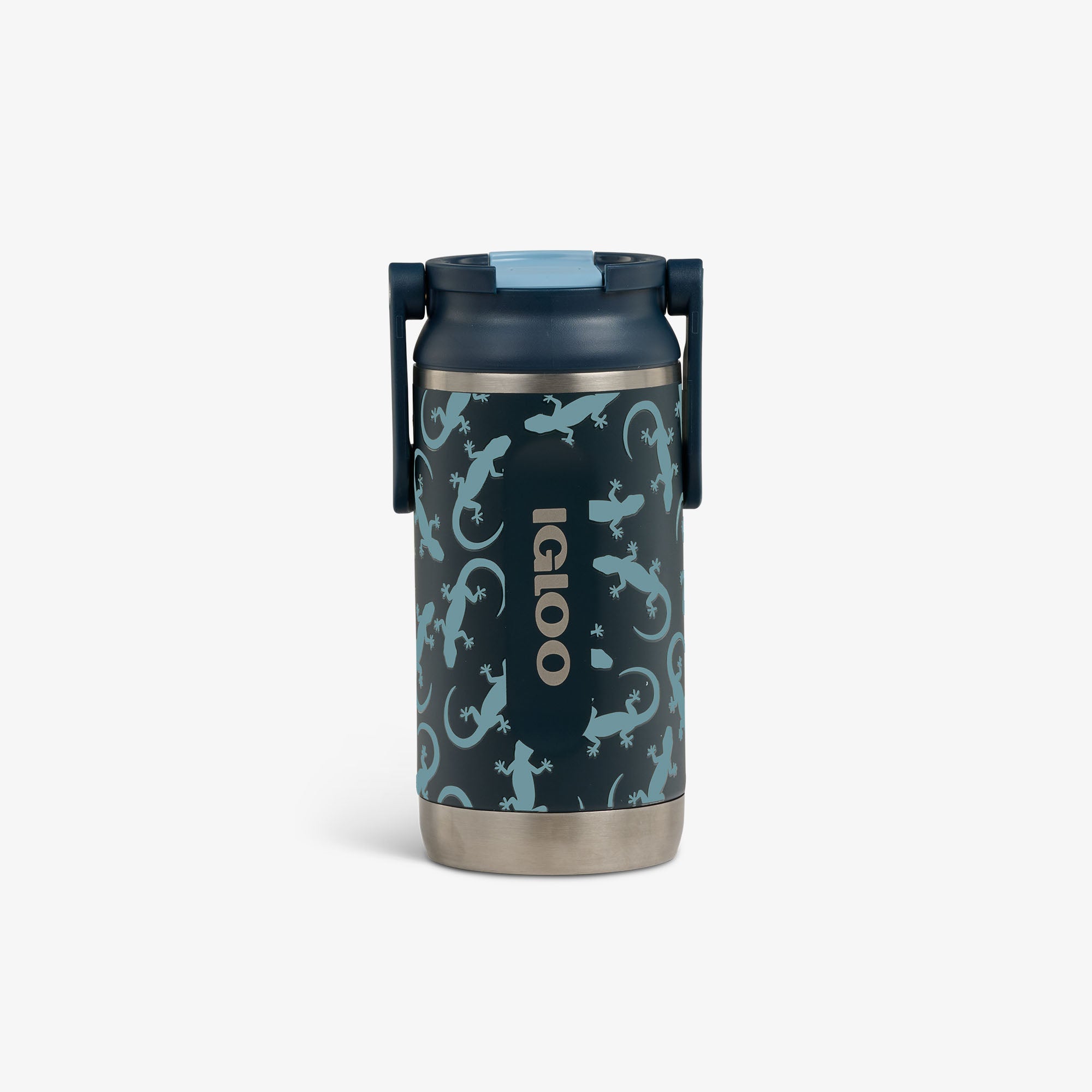 Kids Lunch Glow 12 Oz Sipper Bottle C1 - Lizard Glow - Front View