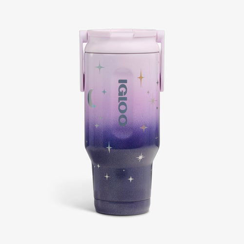 32 Oz Sport Sipper Bottle Q8 - Mystic Purple - Front View