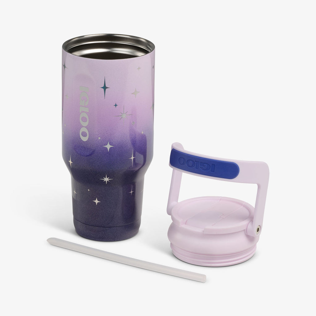 32 Oz Sport Sipper Bottle Q8 - Mystic Purple - Open View