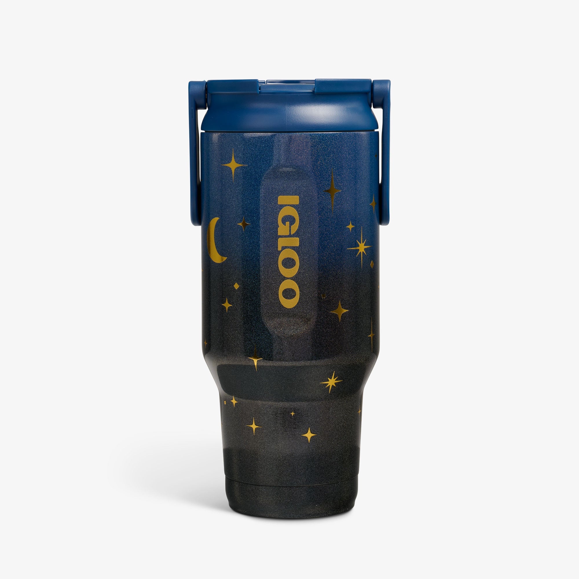 32 Oz Sport Sipper Bottle Q8 - Midnight Blue - Front View