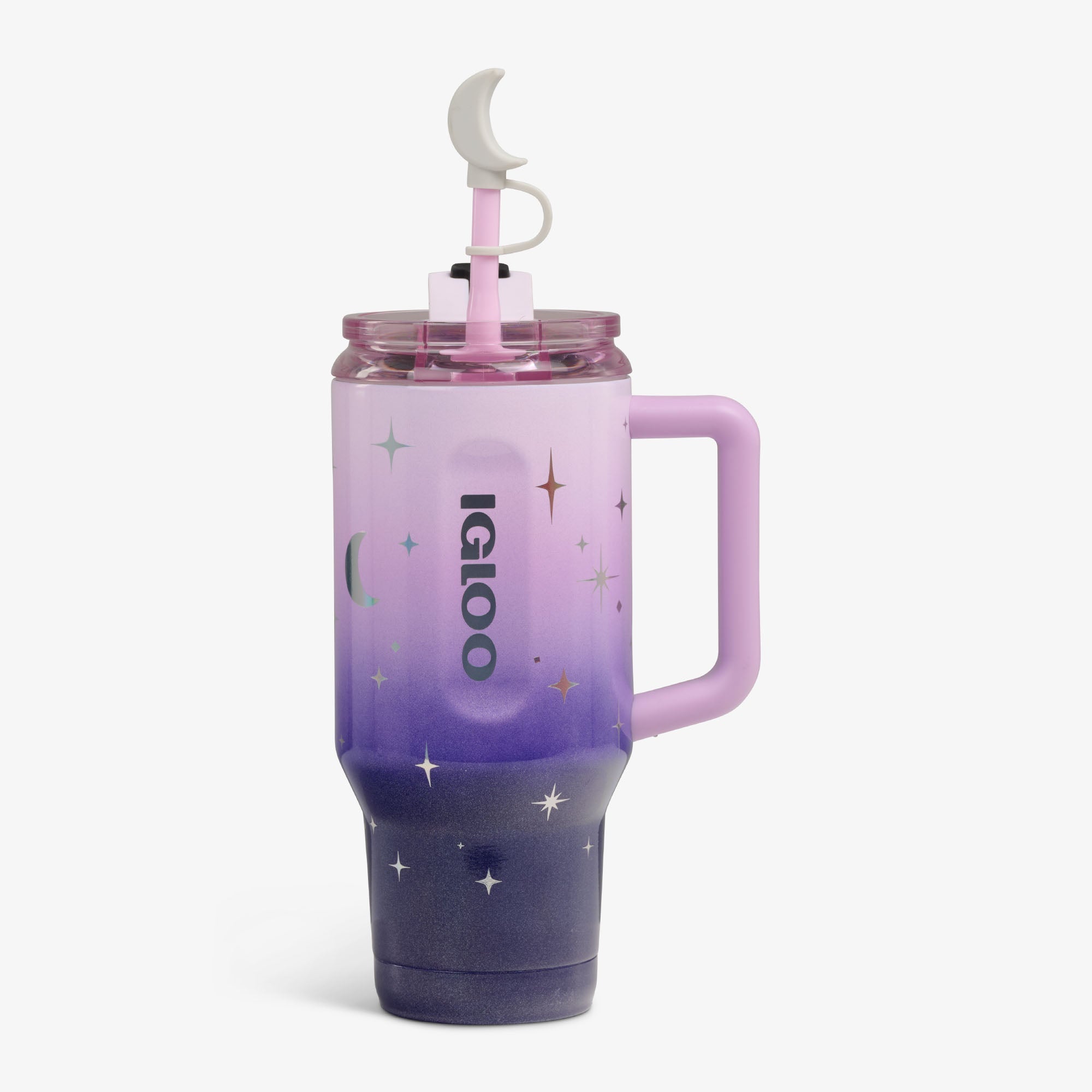 32 Oz Flip ‘n’ Sip Travel Mug C6 - Mystic Purple - Strap View
