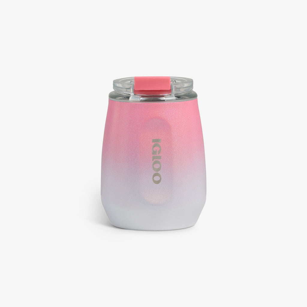 10 Oz Wine Tumbler B8 - Gradient Pink - Front View