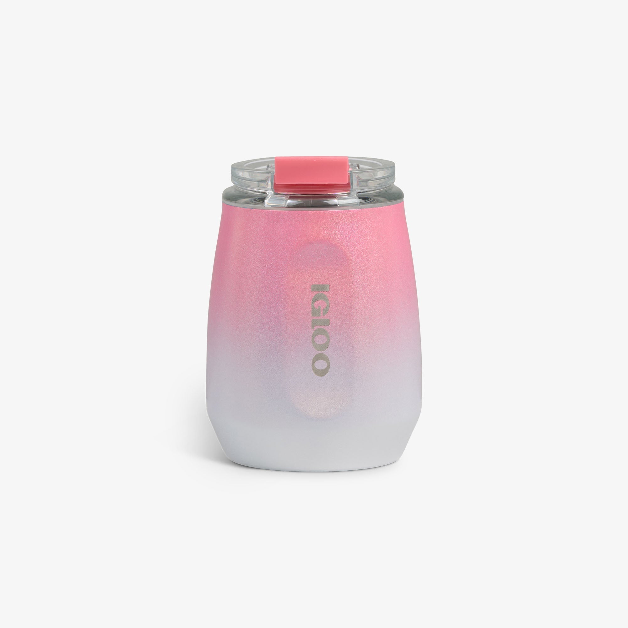 10 Oz Wine Tumbler B8 - Gradient Pink - Front View