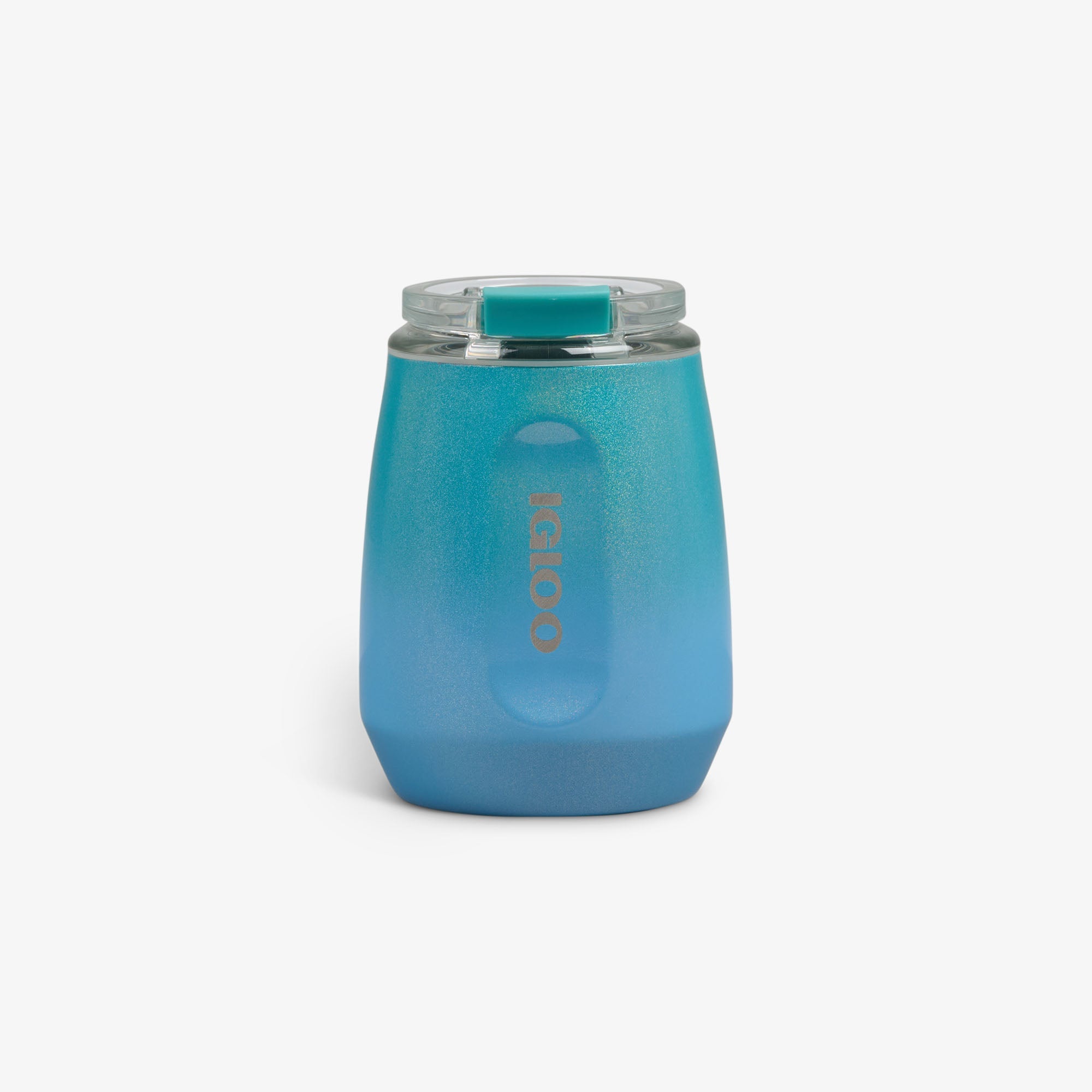10 Oz Wine Tumbler B8 - Gradient Teal - Front View