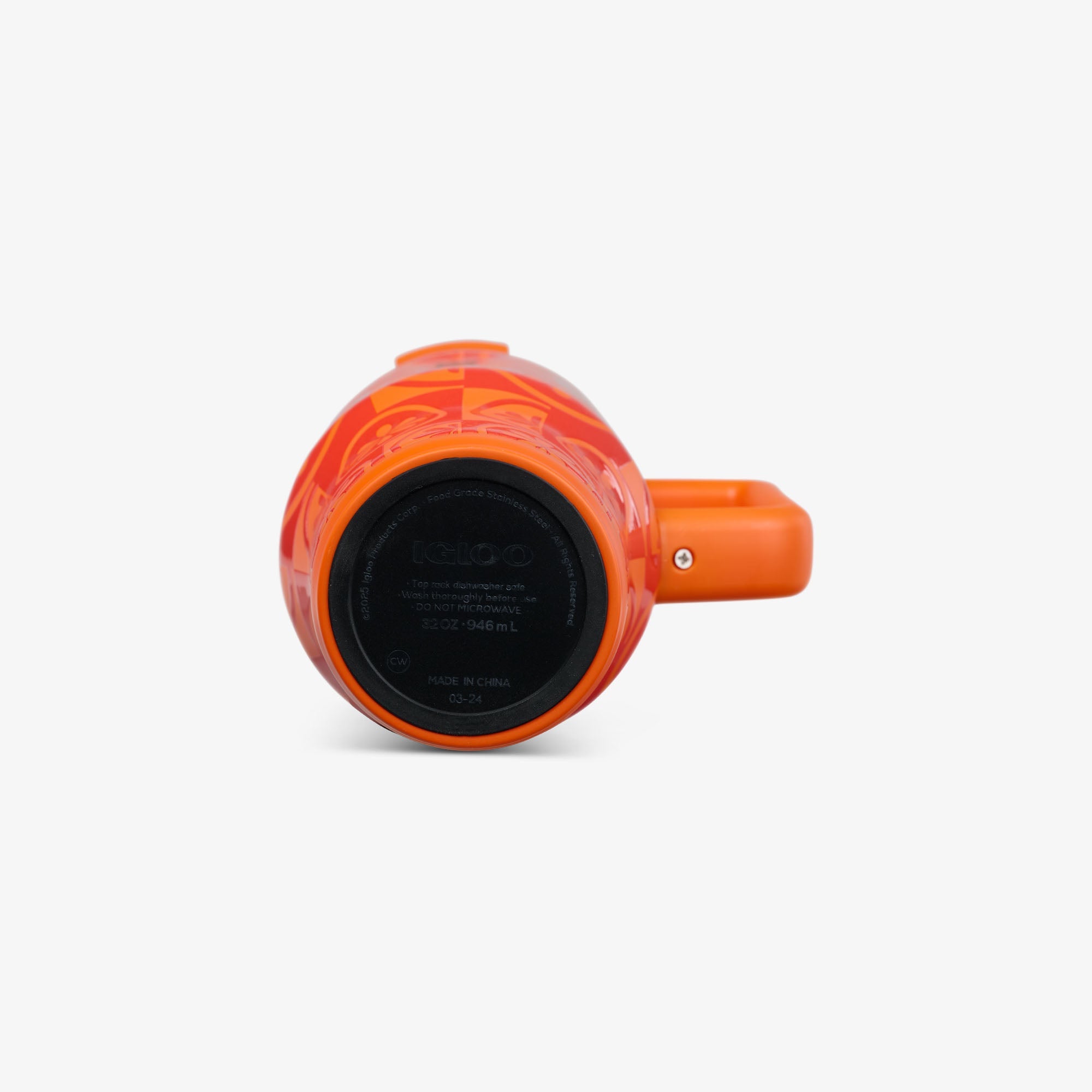 32 Oz Flip ‘n’ Sip Travel Mug C6 - Orange - Product View