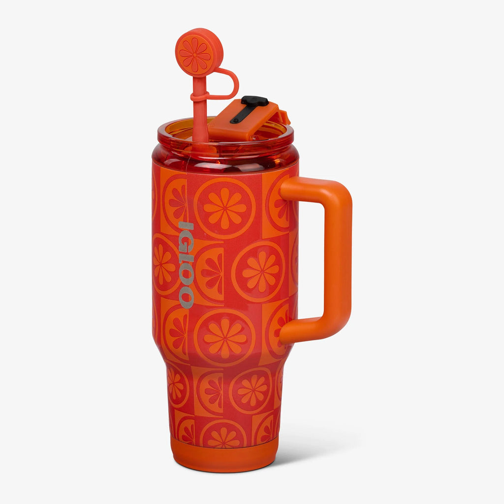 32 Oz Flip ‘n’ Sip Travel Mug C6 - Orange - Product View
