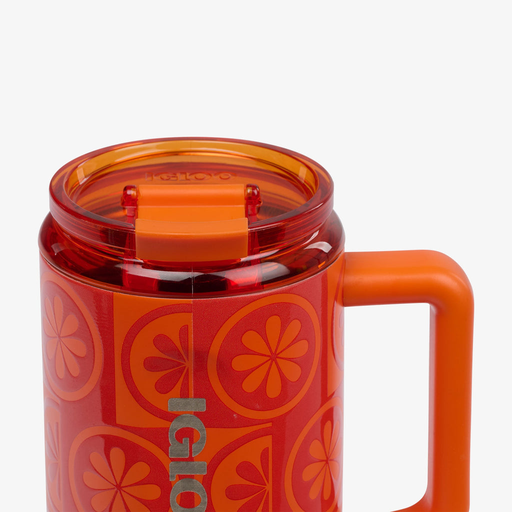 32 Oz Flip ‘n’ Sip Travel Mug C6 - Orange - Product View