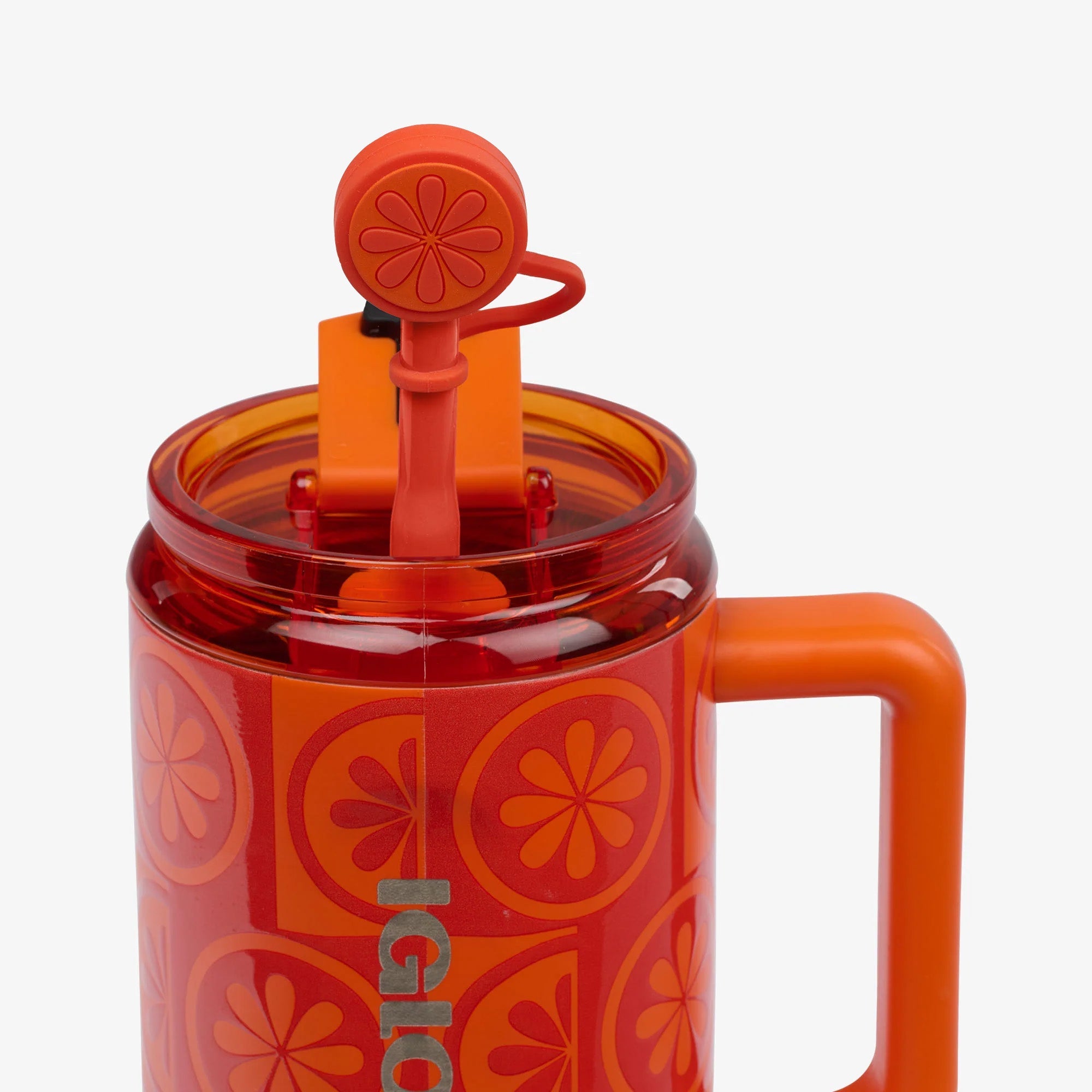 32 Oz Flip ‘n’ Sip Travel Mug C6 - Orange - Product View