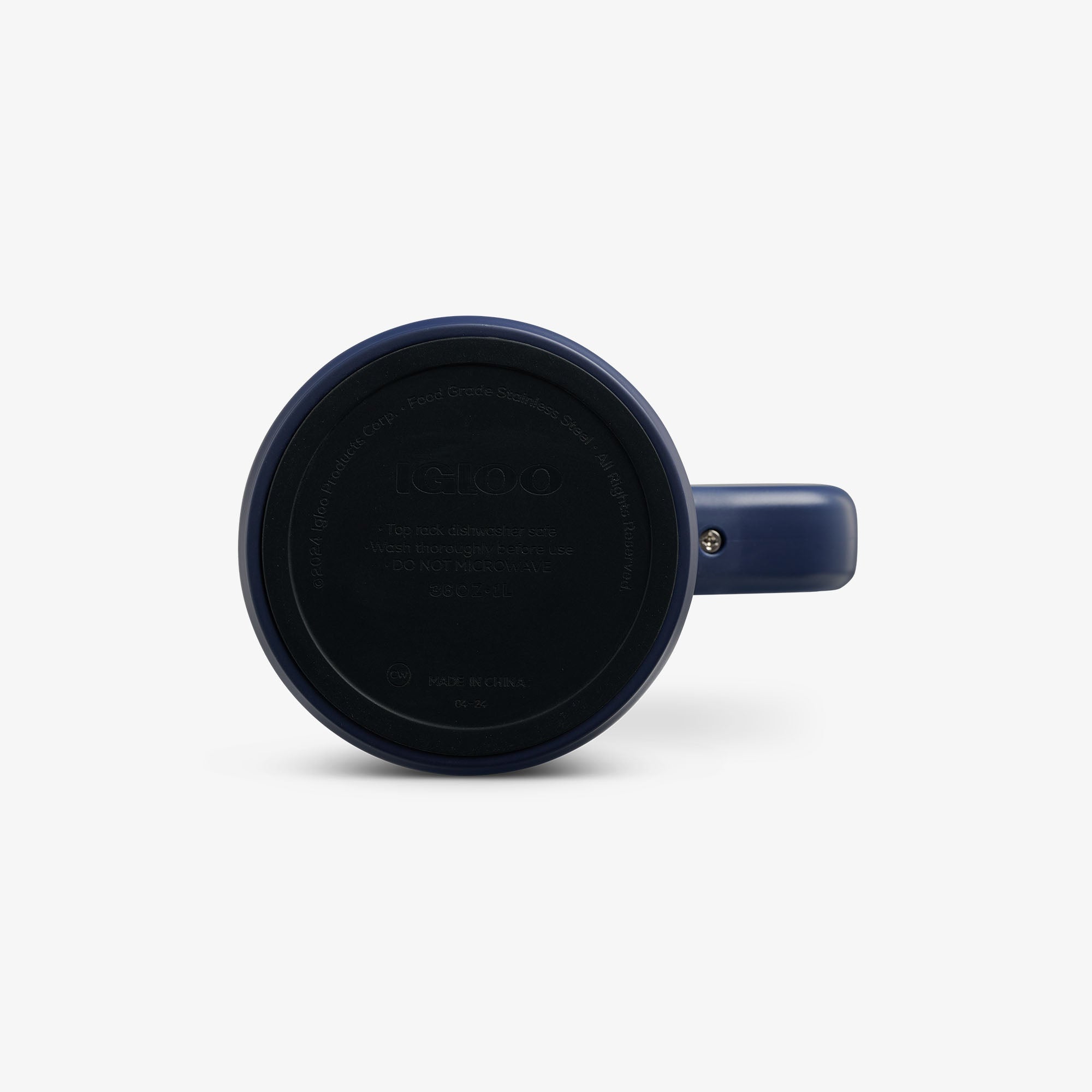 1L Beer Mug Y7 - Navy Check - Product View