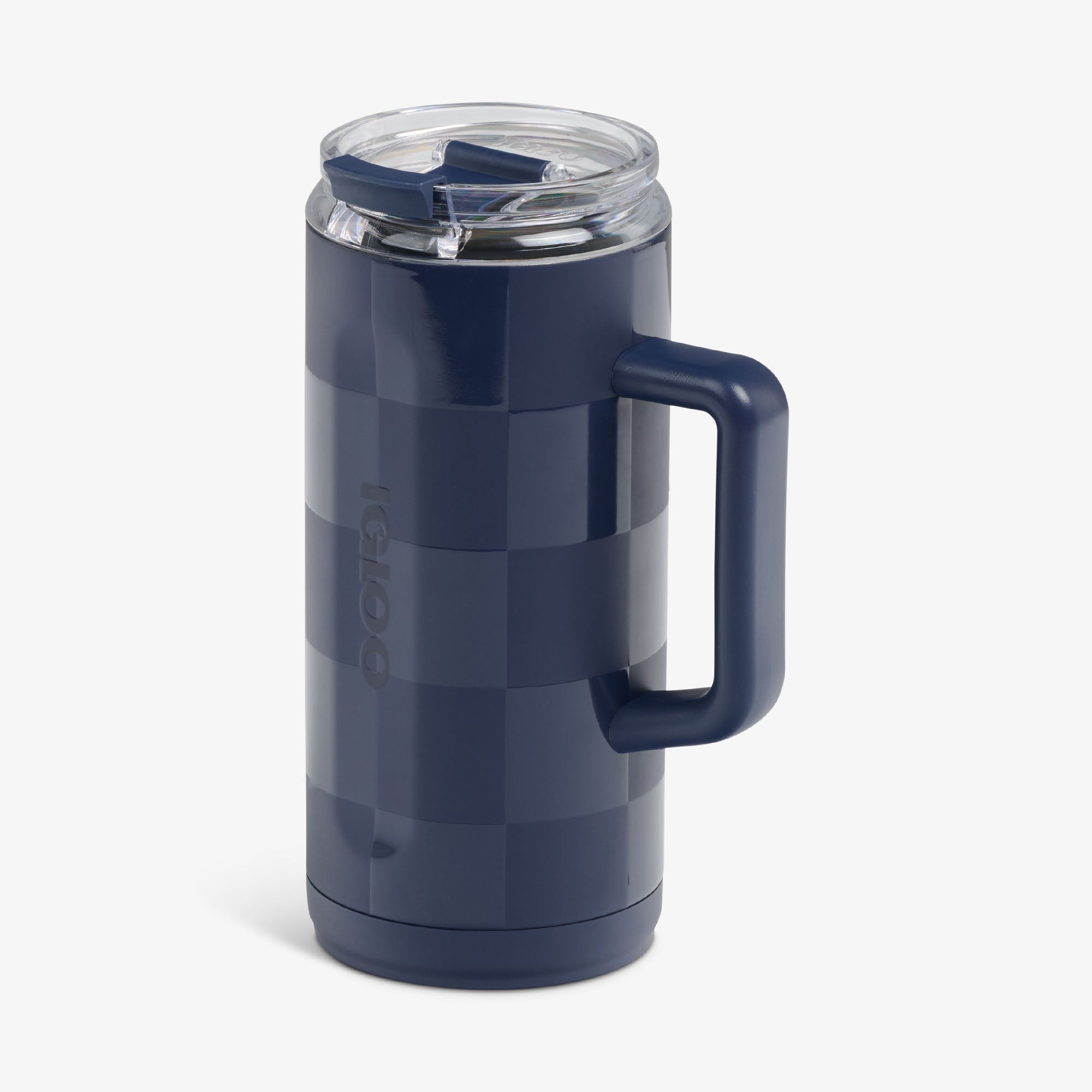 1L Beer Mug Y7 - Navy Check - Product View