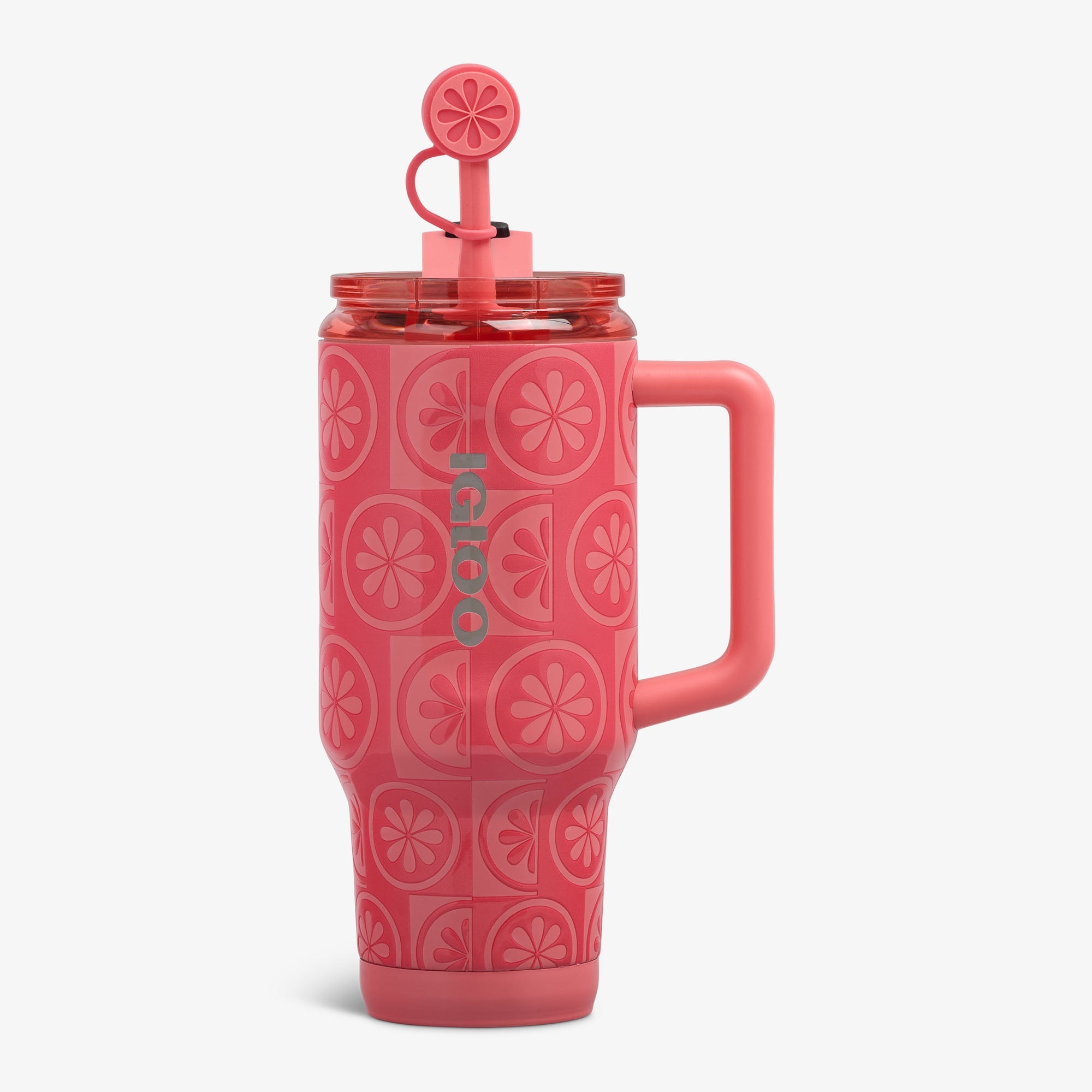 32 Oz Flip ‘n’ Sip Travel Mug C6 - Grapefruit - Front View